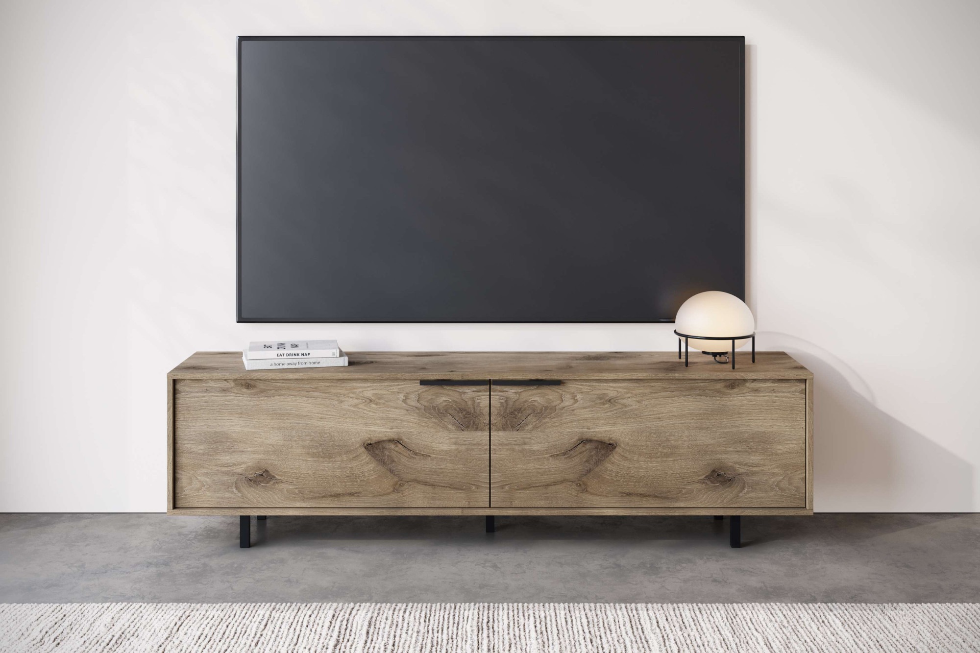 OTTO home Lowboard "Dinant" TV-Kommode mit 2 Klappen, Kabeldurchführung, Br günstig online kaufen