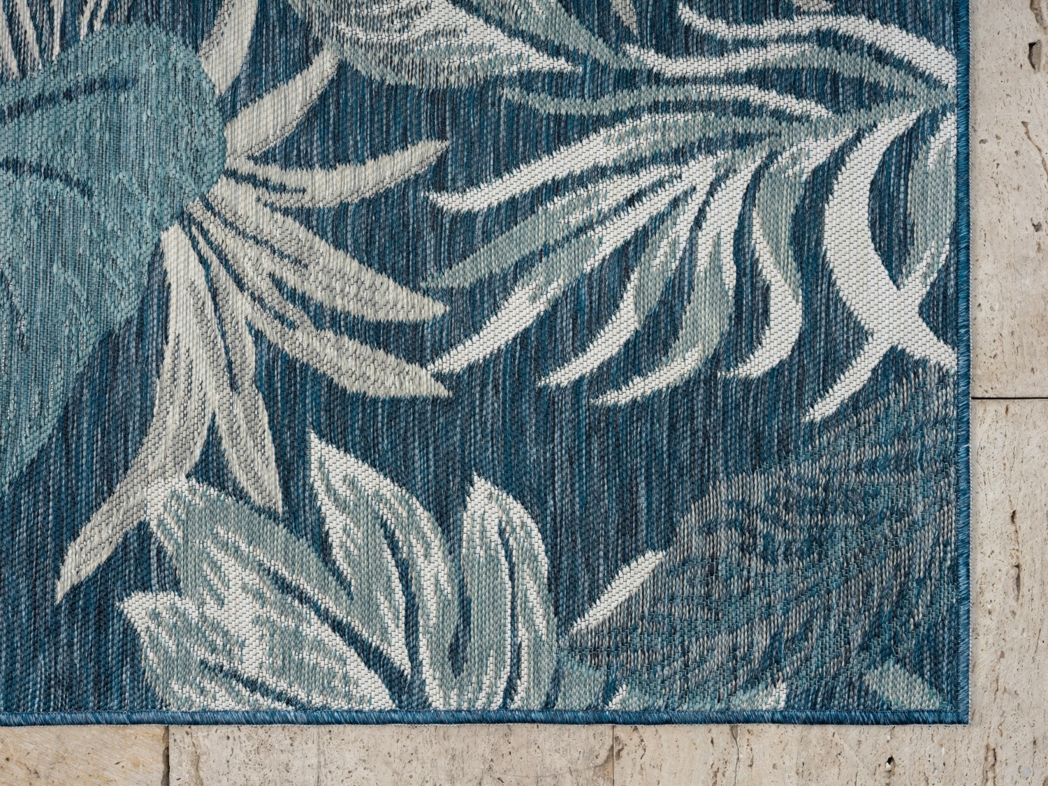 Myflair Möbel & Accessoires Teppich »Reef«, rechteckig, Wendeteppich, Blätter Motiv, Outdoor geeignet, Balkon, Terrasse