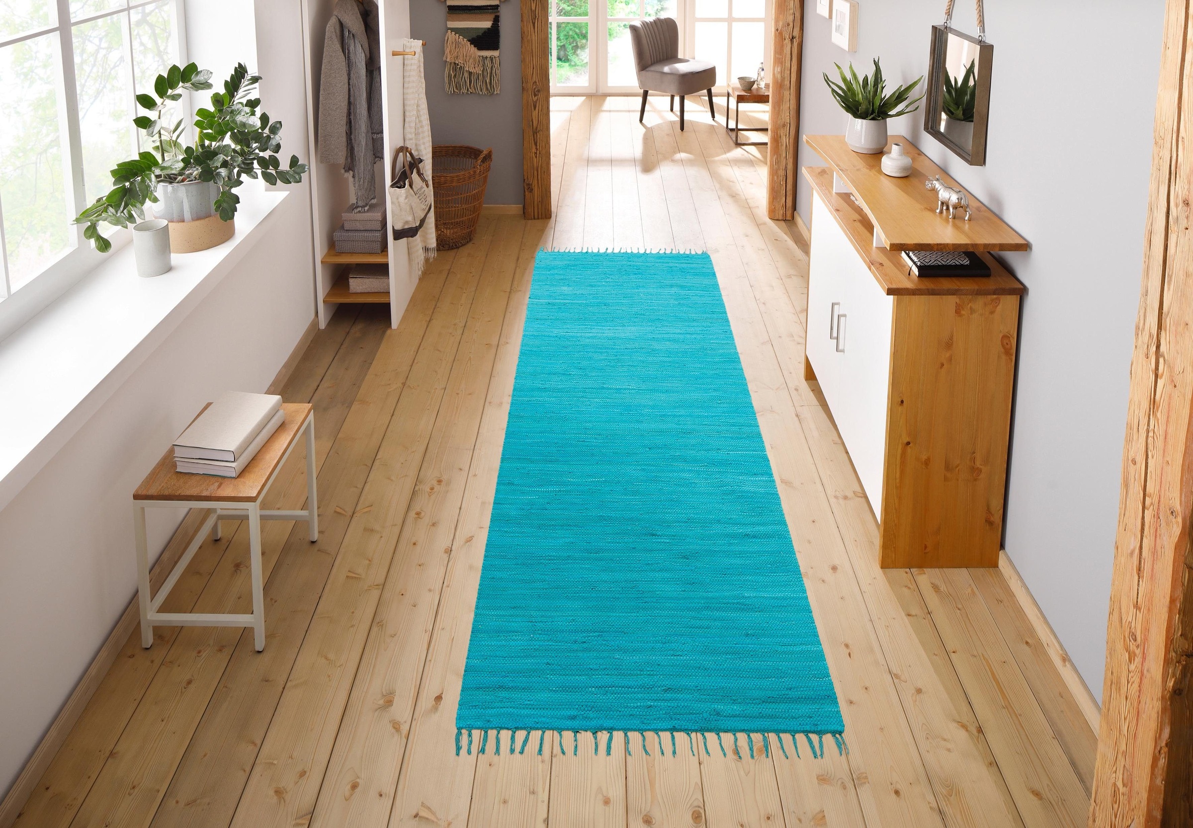 OTTO home Wollteppich "Ares" rechteckig 5 mm Höhe Uni Farben, handgewebt, m günstig online kaufen