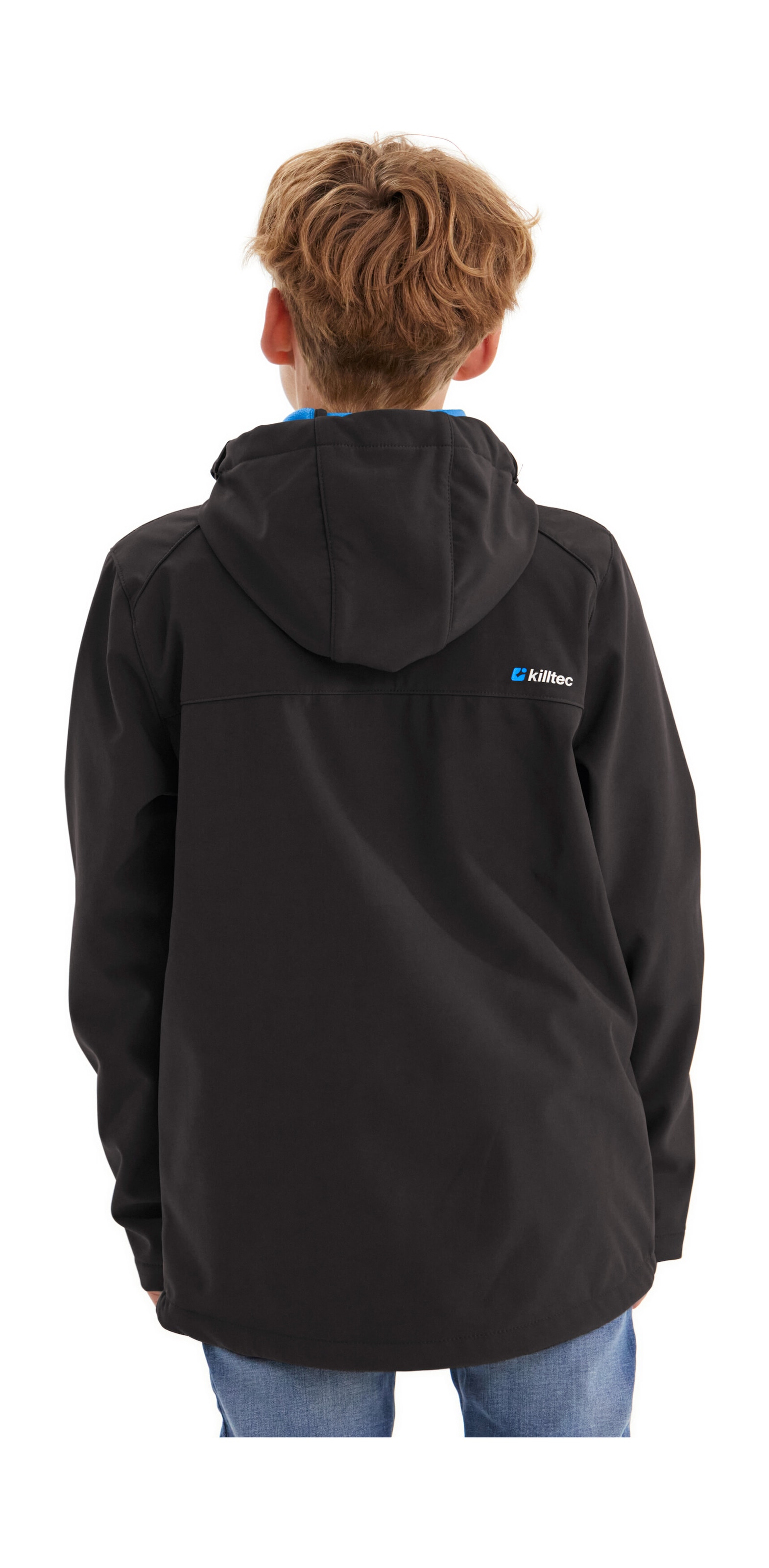 Killtec Softshelljacke »Boys Softshelljacke«, Wasserabweisende Softshelljacke mit Kapuze, Fleece und PFAs-frei