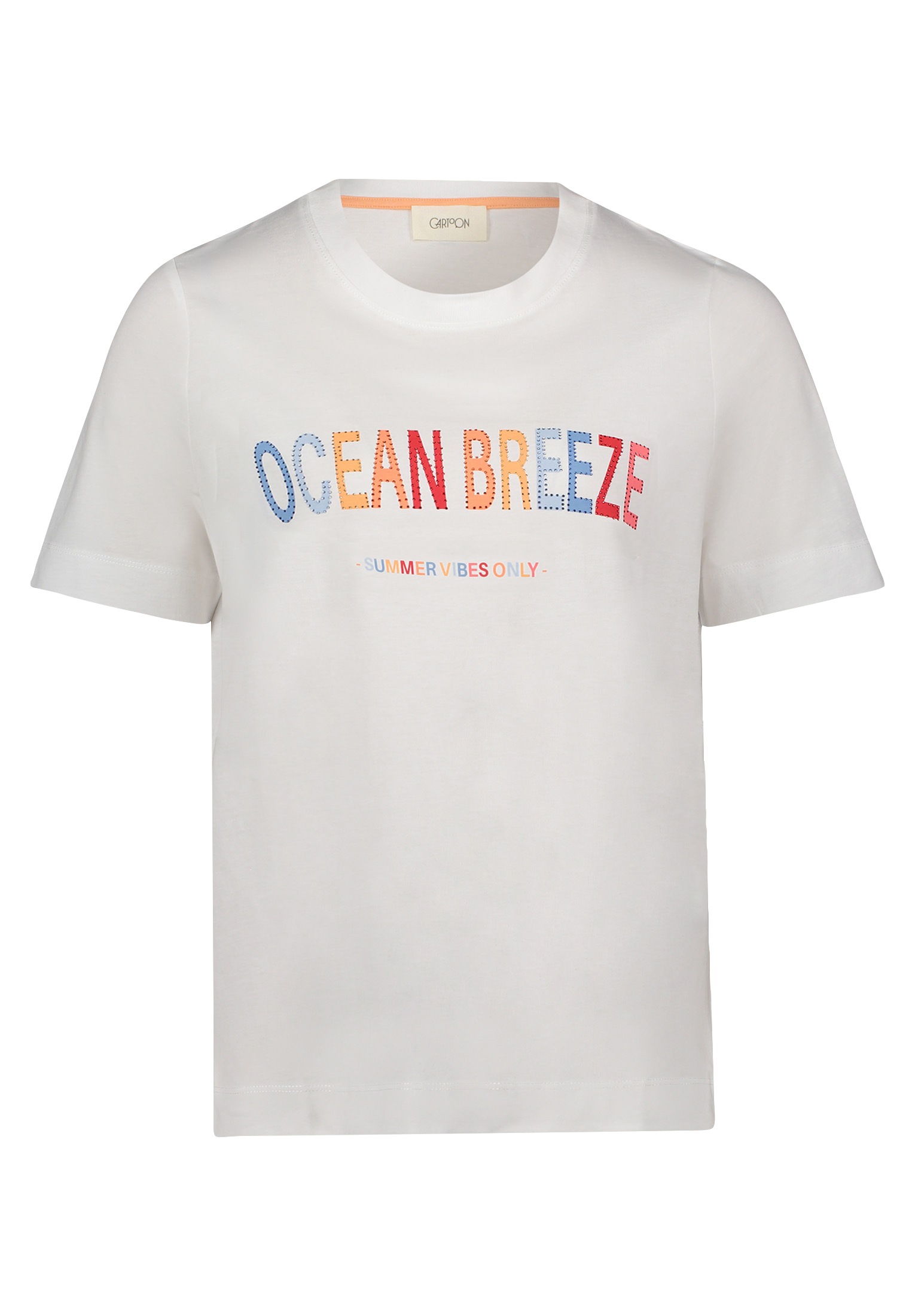 Cartoon Kurzarmshirt "Cartoon Damen Printshirt mit Rundhalsausschnitt", (1 günstig online kaufen