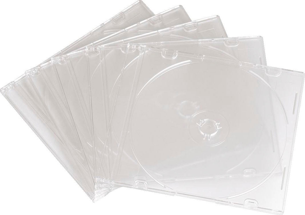 Hama CD-Hülle »CD Leerhülle Slim, 10er-Pack, Transparent, Schutzhülle, Schutzcase«