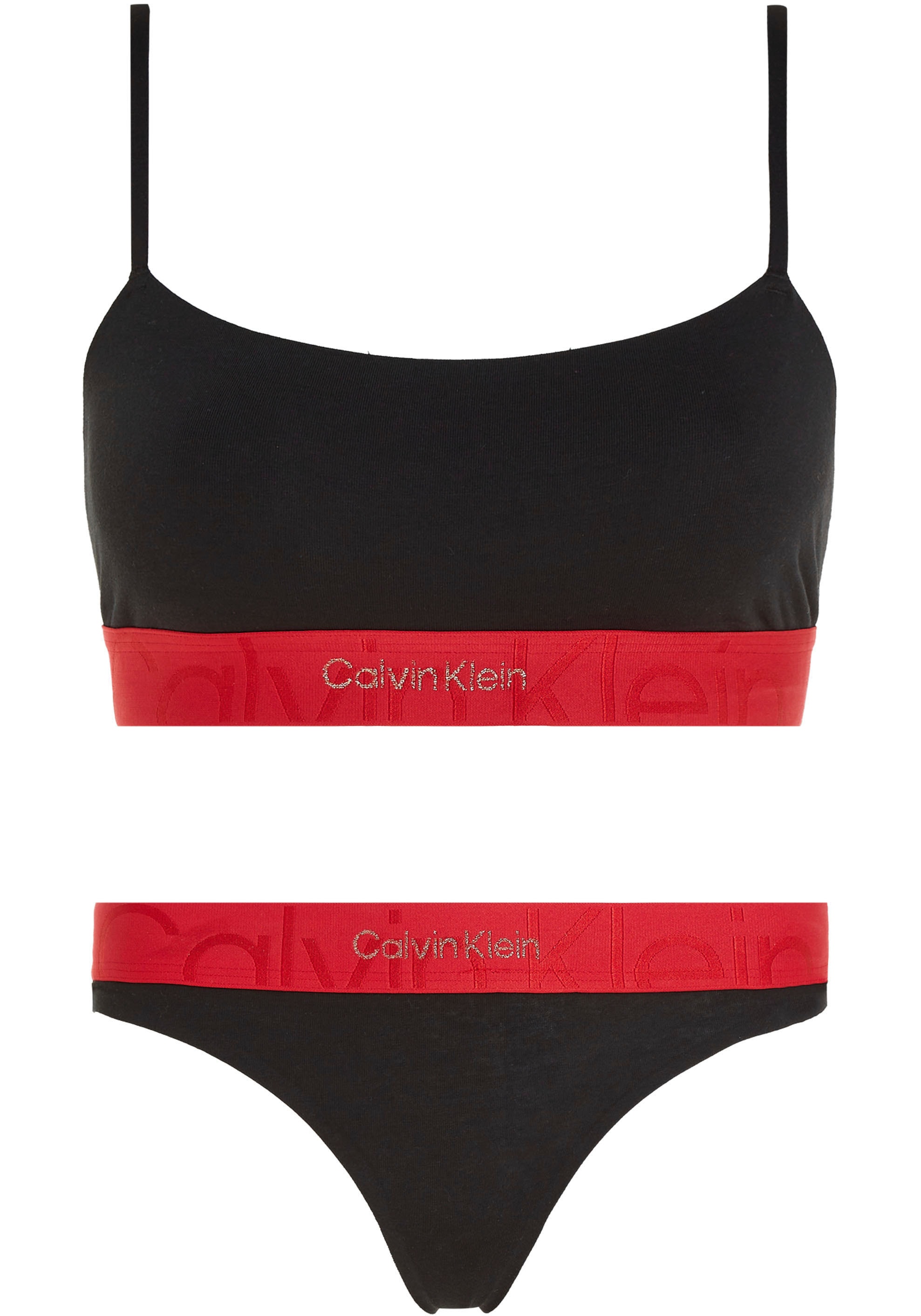 Calvin Klein Underwear Bandeau-BH »UNLINED BRA SET«, im 2er Set mit Slip