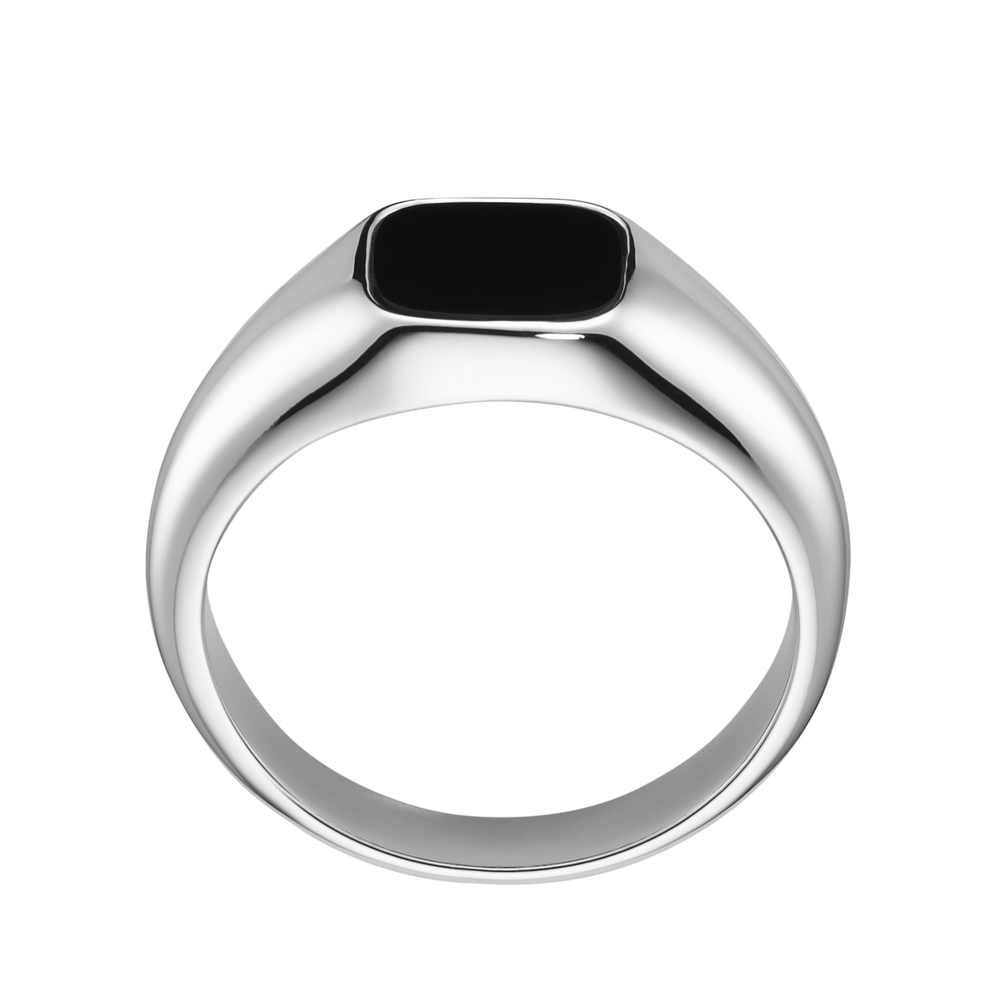 GIORGIO MARTELLO MILANO Silberring »Siegelring mit schwarzem Achat, Silber 925«