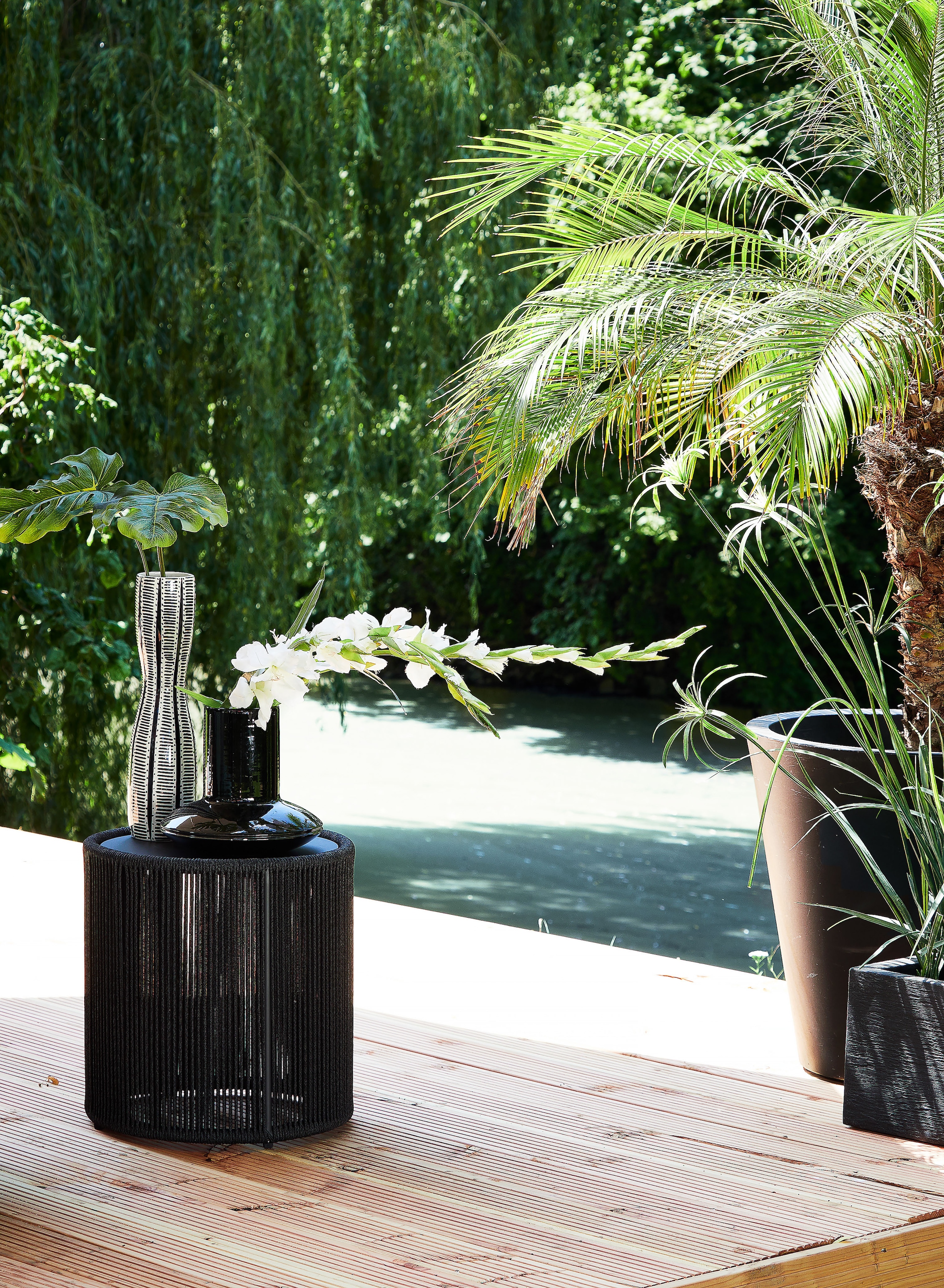 Musterring Beistelltisch »Freilicht Formentera« Kompakter Durchmesser von 36 cm, ideal für kleine Outdoor-Flächen