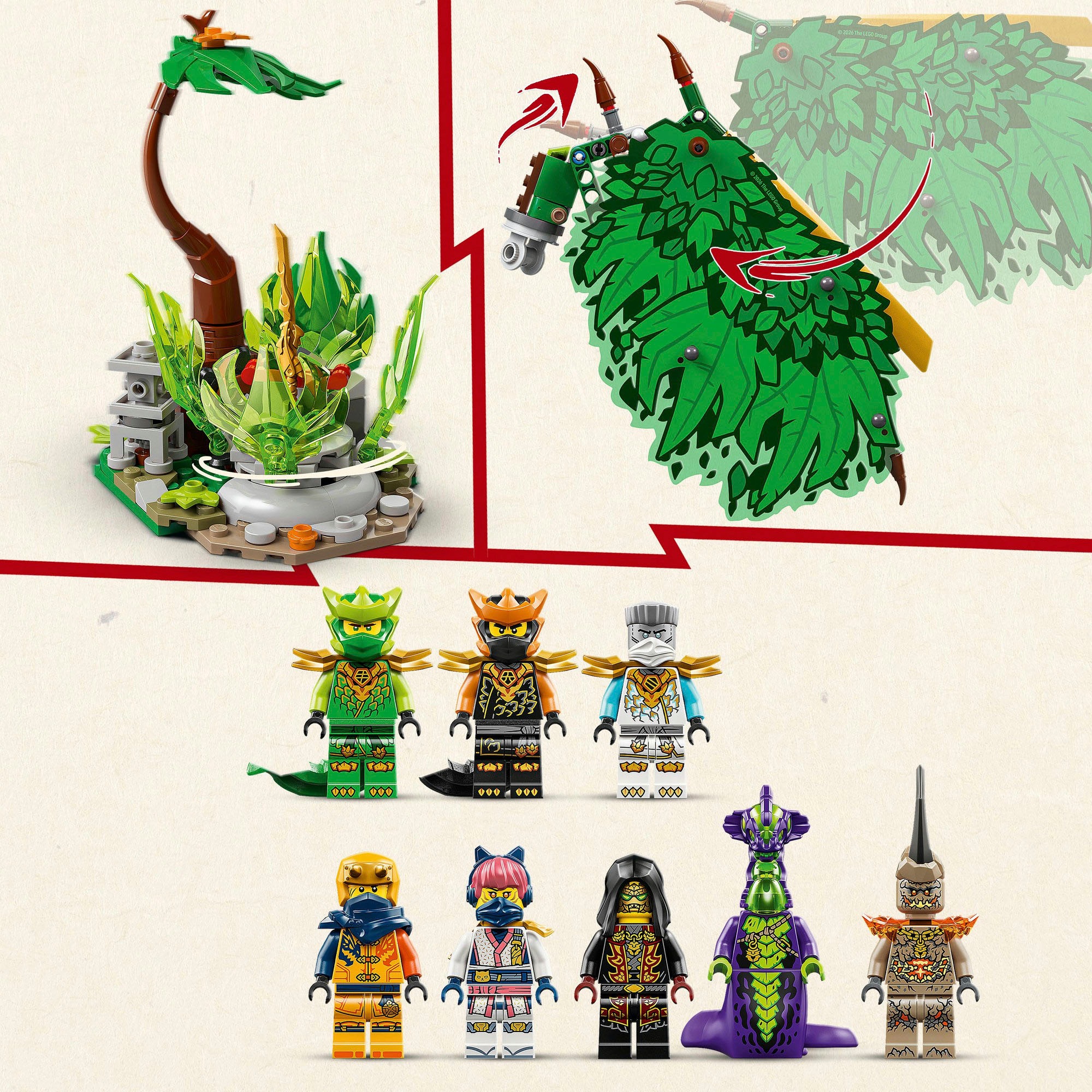 LEGO® Konstruktionsspielsteine »Der Drache des Lebens (71859), LEGO Ninjago«
