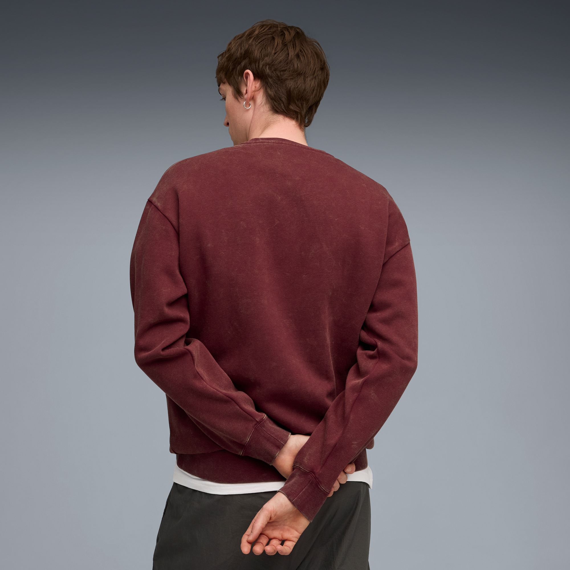 PUMA Langarmshirt "ESS ELEVATED RELAXED WASH CREW FL" günstig online kaufen
