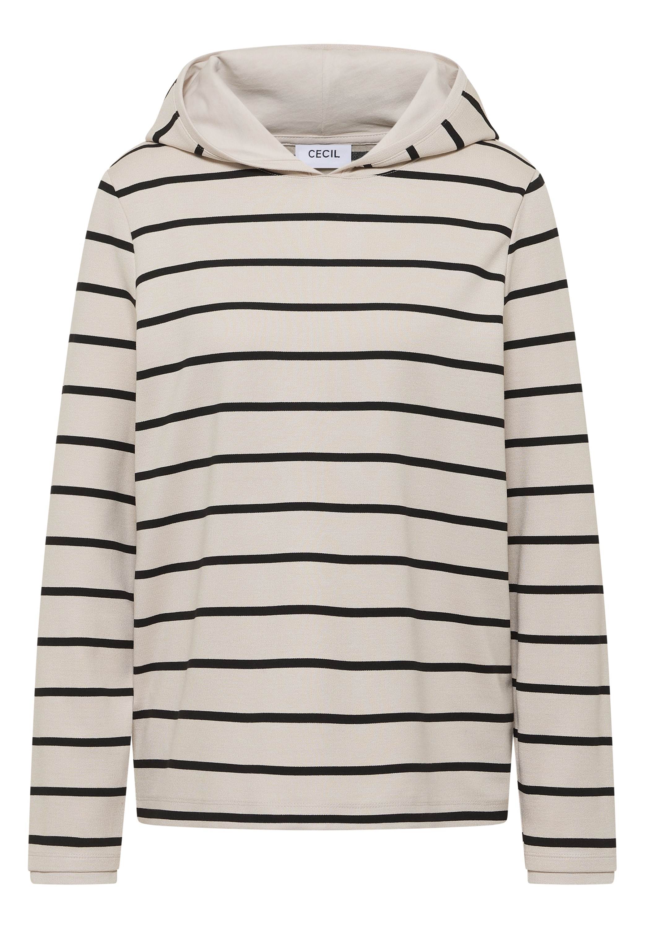 Cecil Hoodie , gestreift, mit Kapuze
