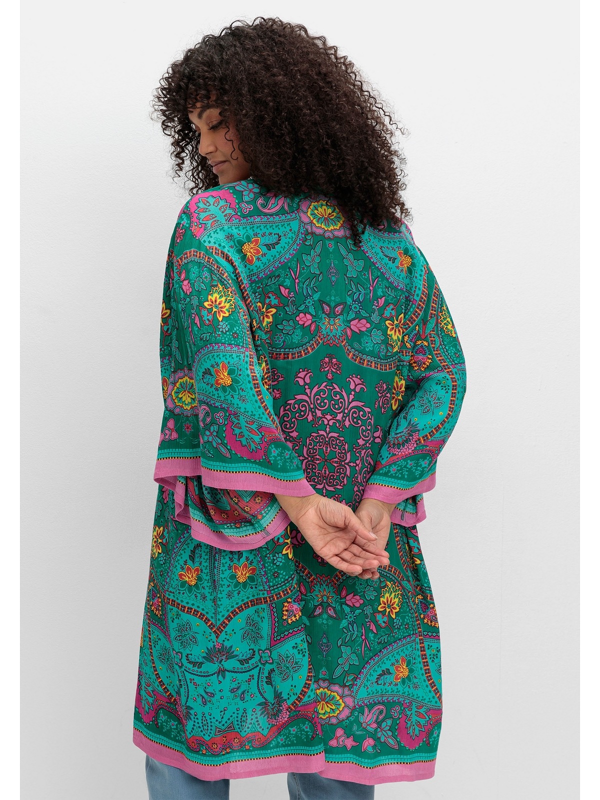 sheego by Joe Browns Longbluse "Große Größen", mit Ornament- und Bordürenpr günstig online kaufen