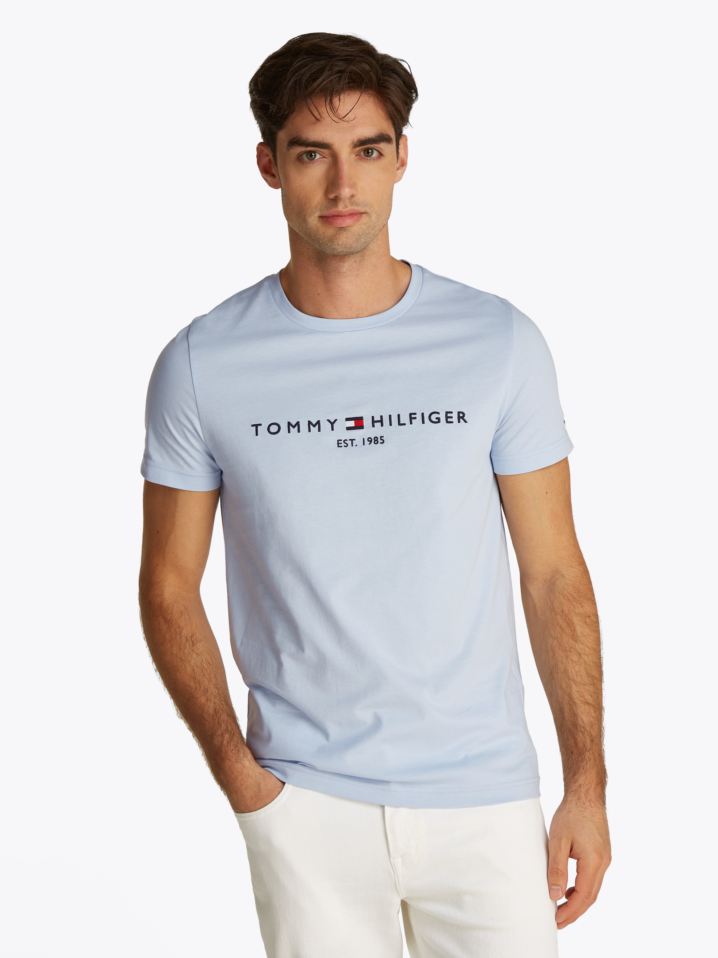 Tommy Hilfiger T-Shirt "TOMMY LOGO TEE", aus reiner Baumwolle günstig online kaufen