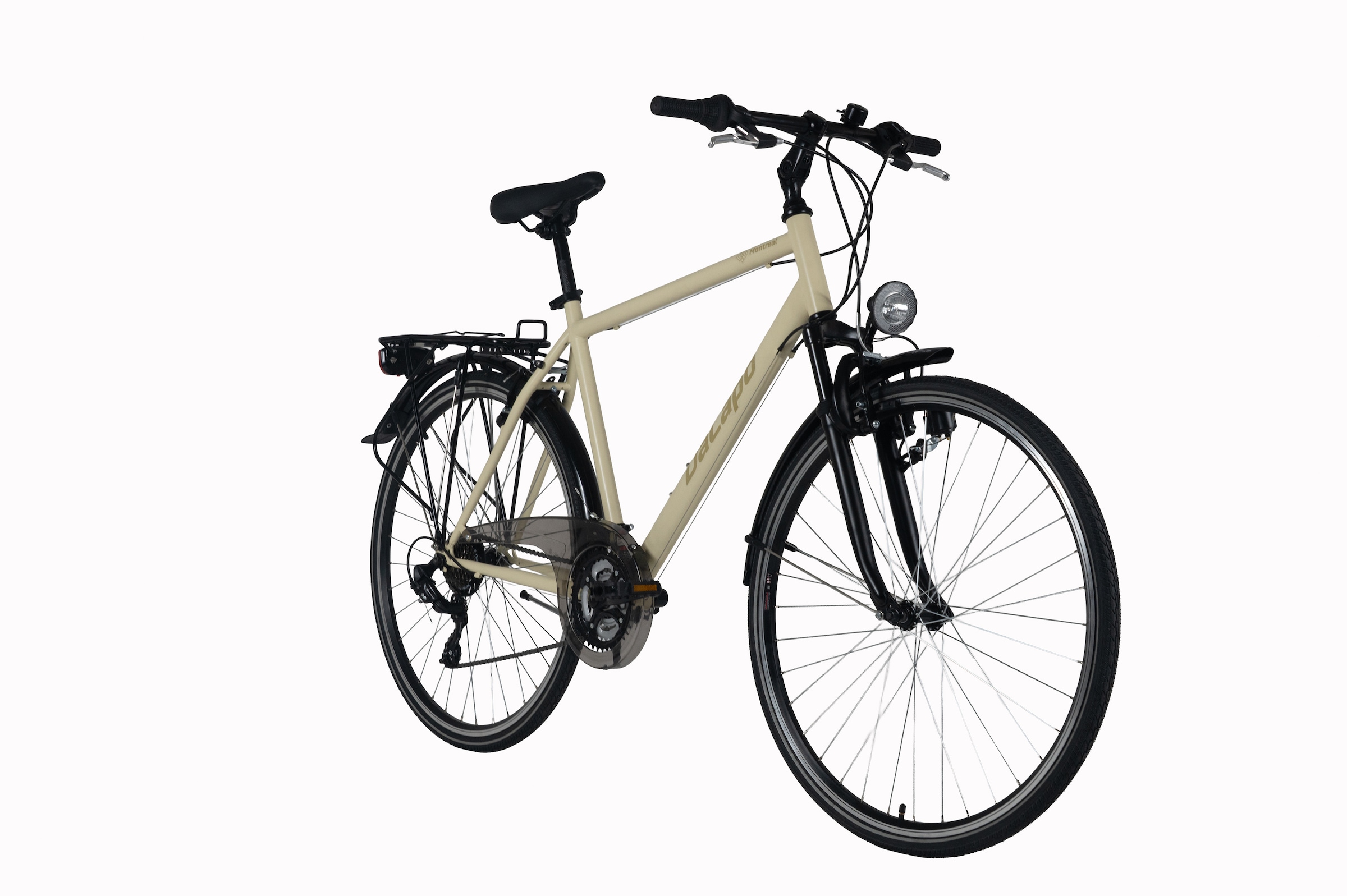 Dacapo Trekkingrad »DaCapo Trekkingrad Herren 28'' Montreal beige 21 Gänge« 21 Gang Shimano Tourney Schaltwerk Kettenschaltung 53, 
