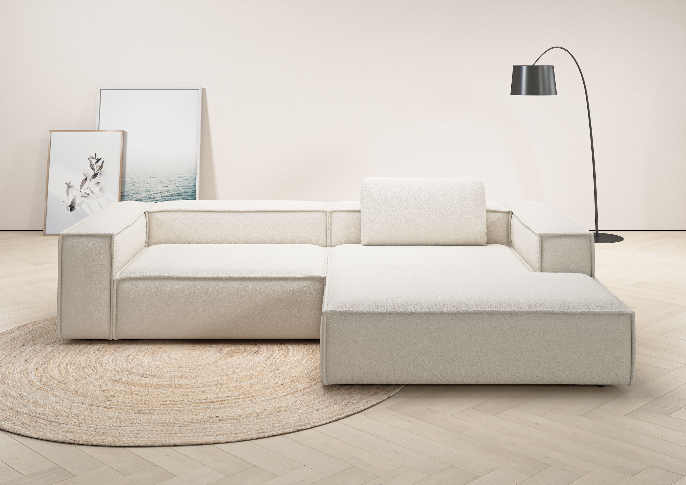 Home affaire Ecksofa "Watertown, modernes XXL L-Form, 306 cm breit" Großzüg günstig online kaufen