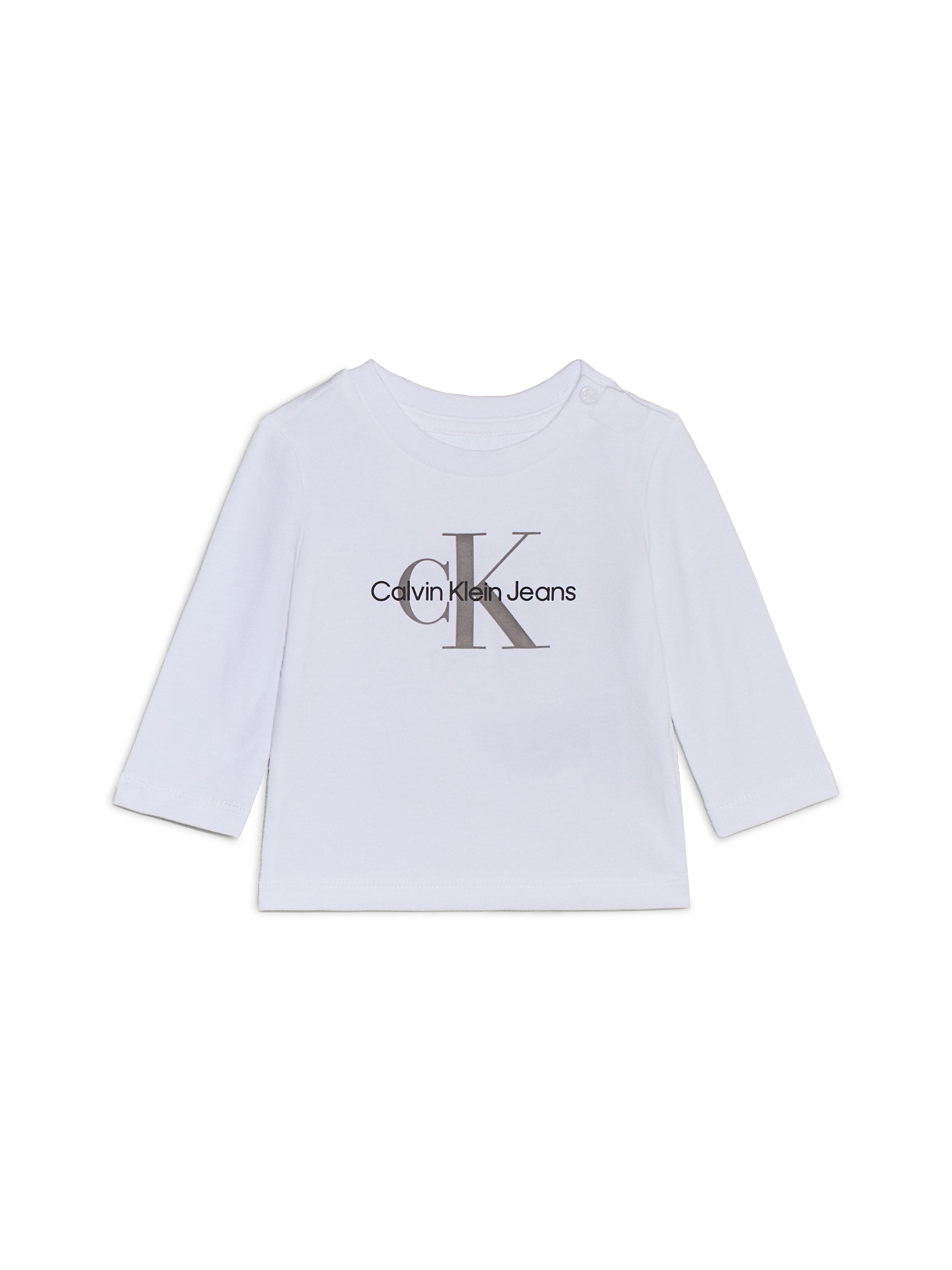 Calvin Klein Jeans Langarmshirt »MONOGRAM LS T-SHIRT«, für Babys bis 2 Jahre, mit großem Druck