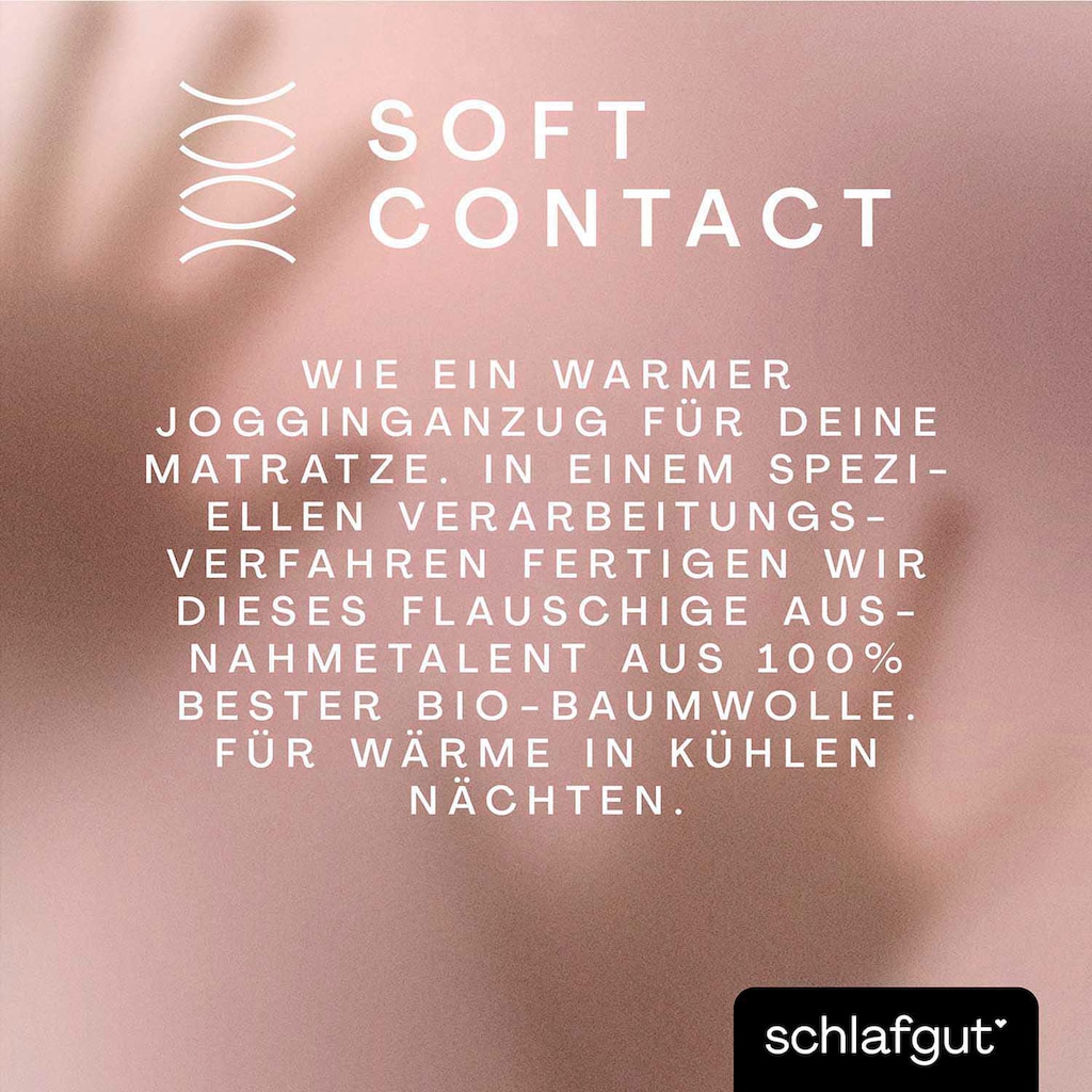 Schlafgut Spannbettlaken »Soft Contact«, 100% Bio Baumwolle
