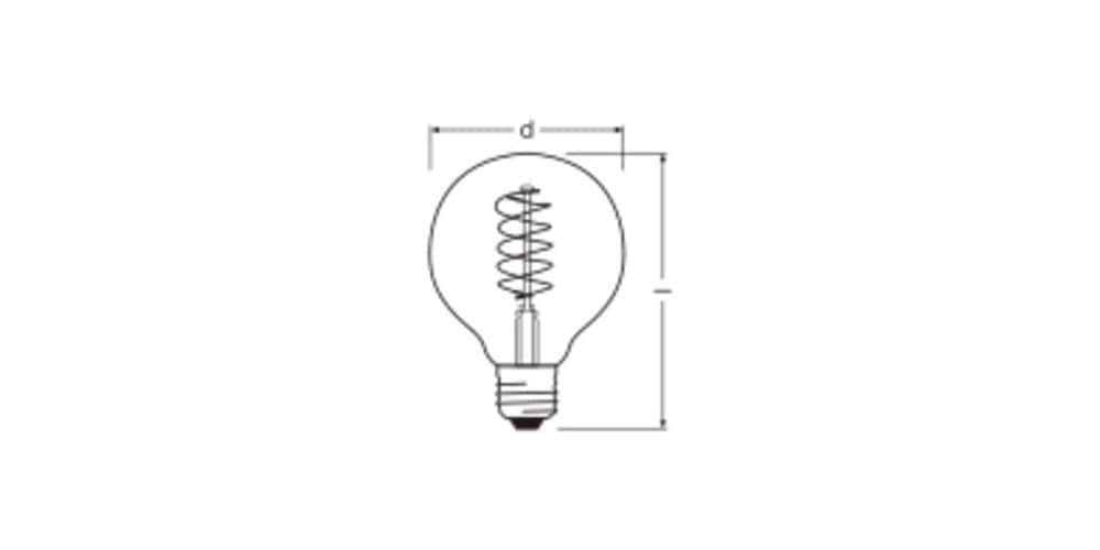 Osram LED-Filament »LED-Lampen Vintage« E27 1 Stk. Warmweiß
