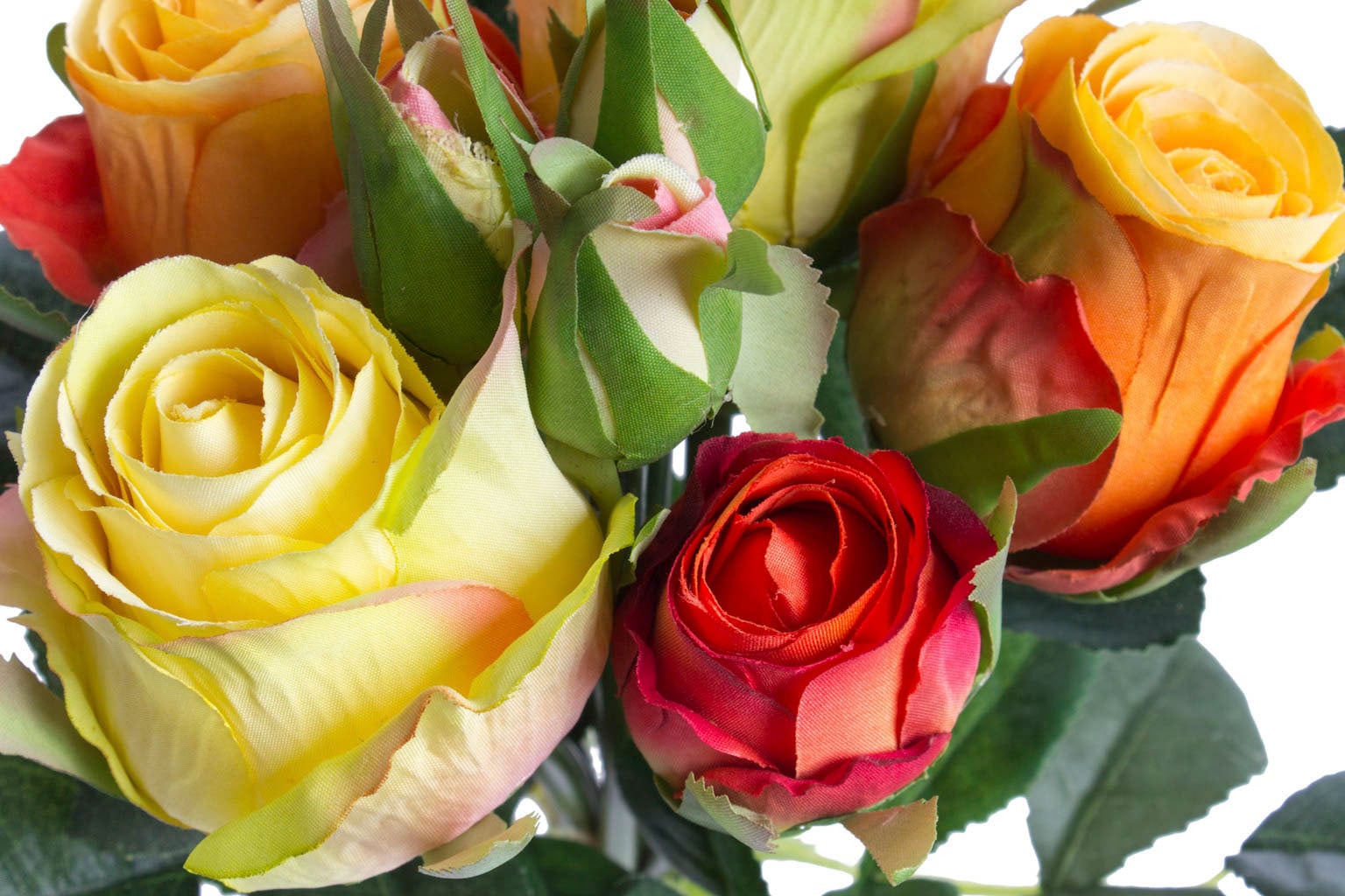 Botanic-Haus Kunstblume »Rosenstrauß mit 5 Rosen und 3 Knospen«
