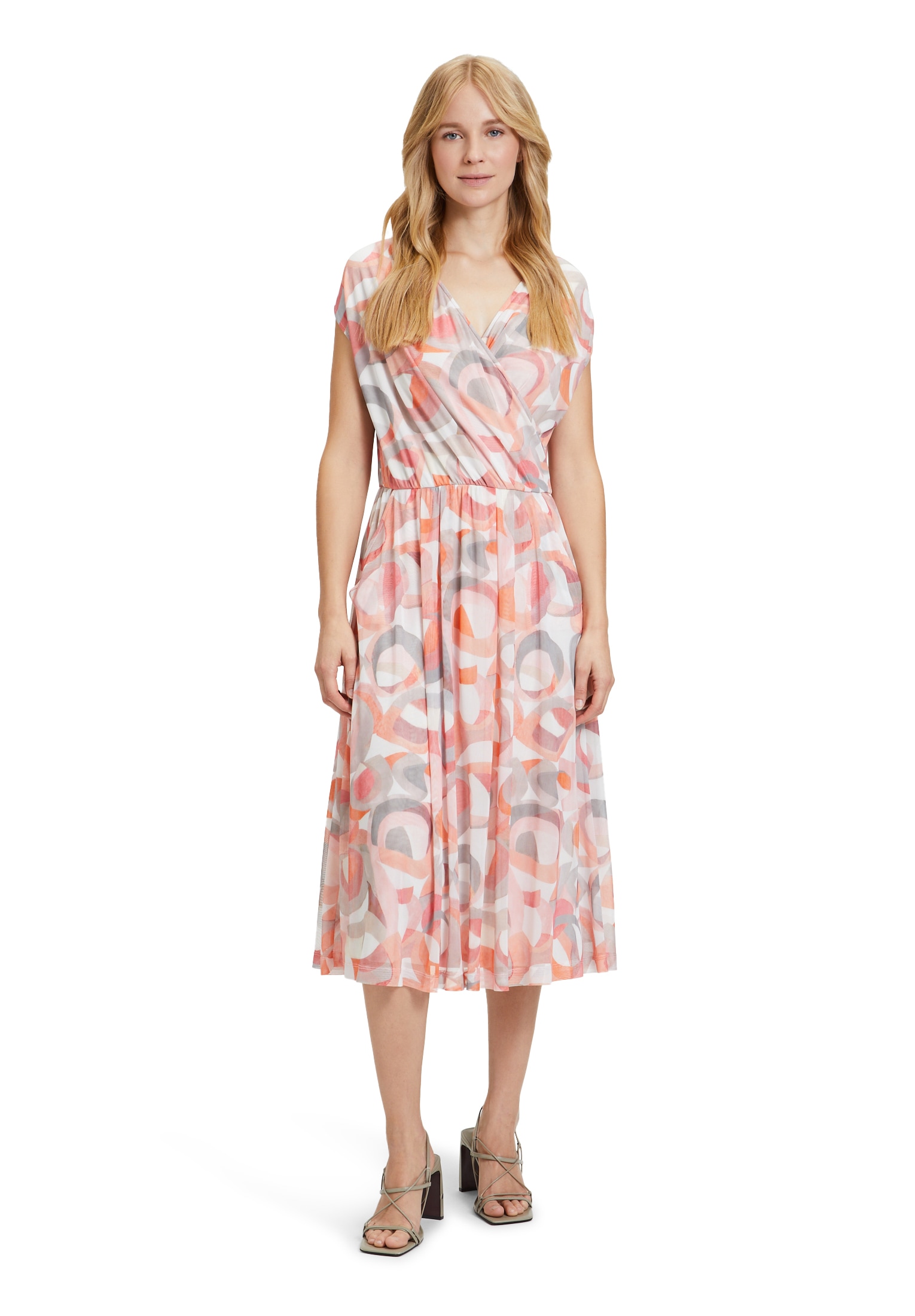Betty Barclay Midikleid "Betty Barclay Damen Sommerkleid Midikleid mit Raff günstig online kaufen