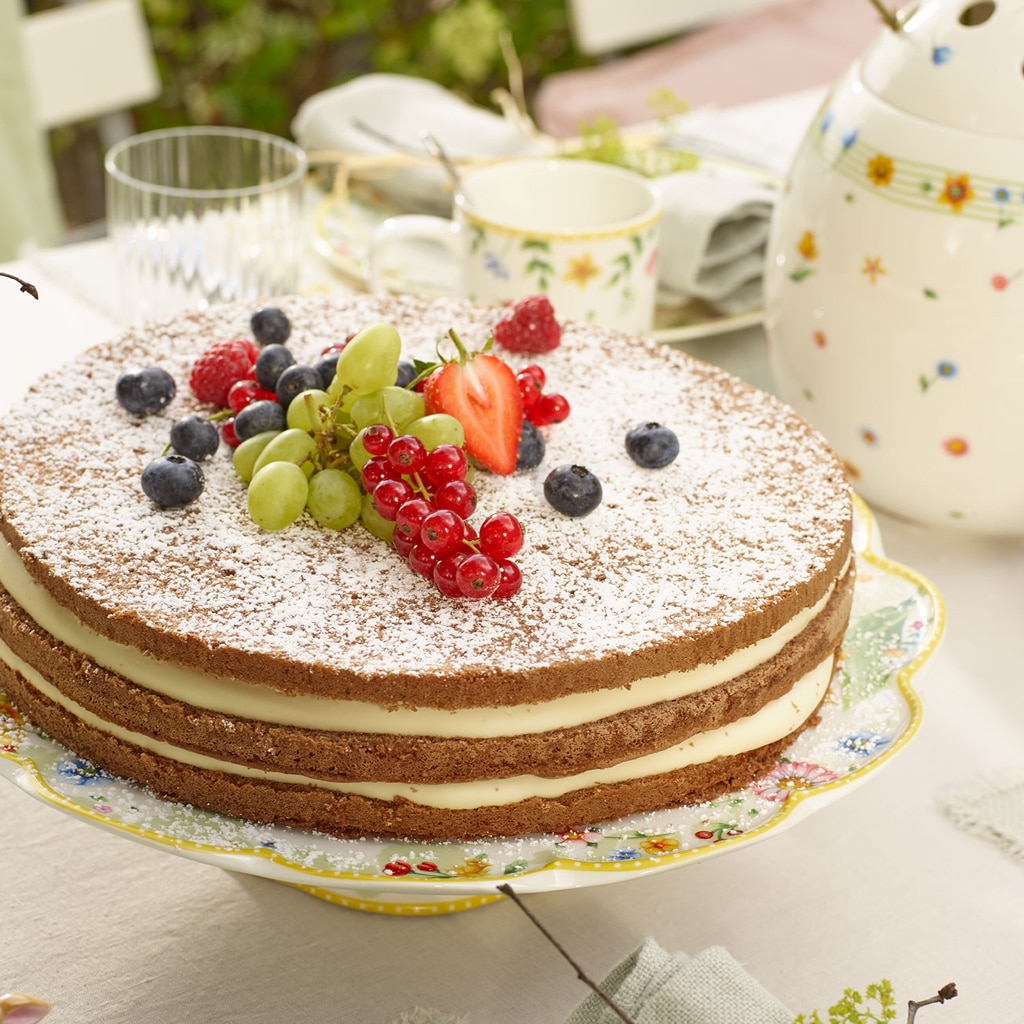 Villeroy & Boch Tortenplatte »Tortenplatte Spring Awakening ø 33 cm weiß«