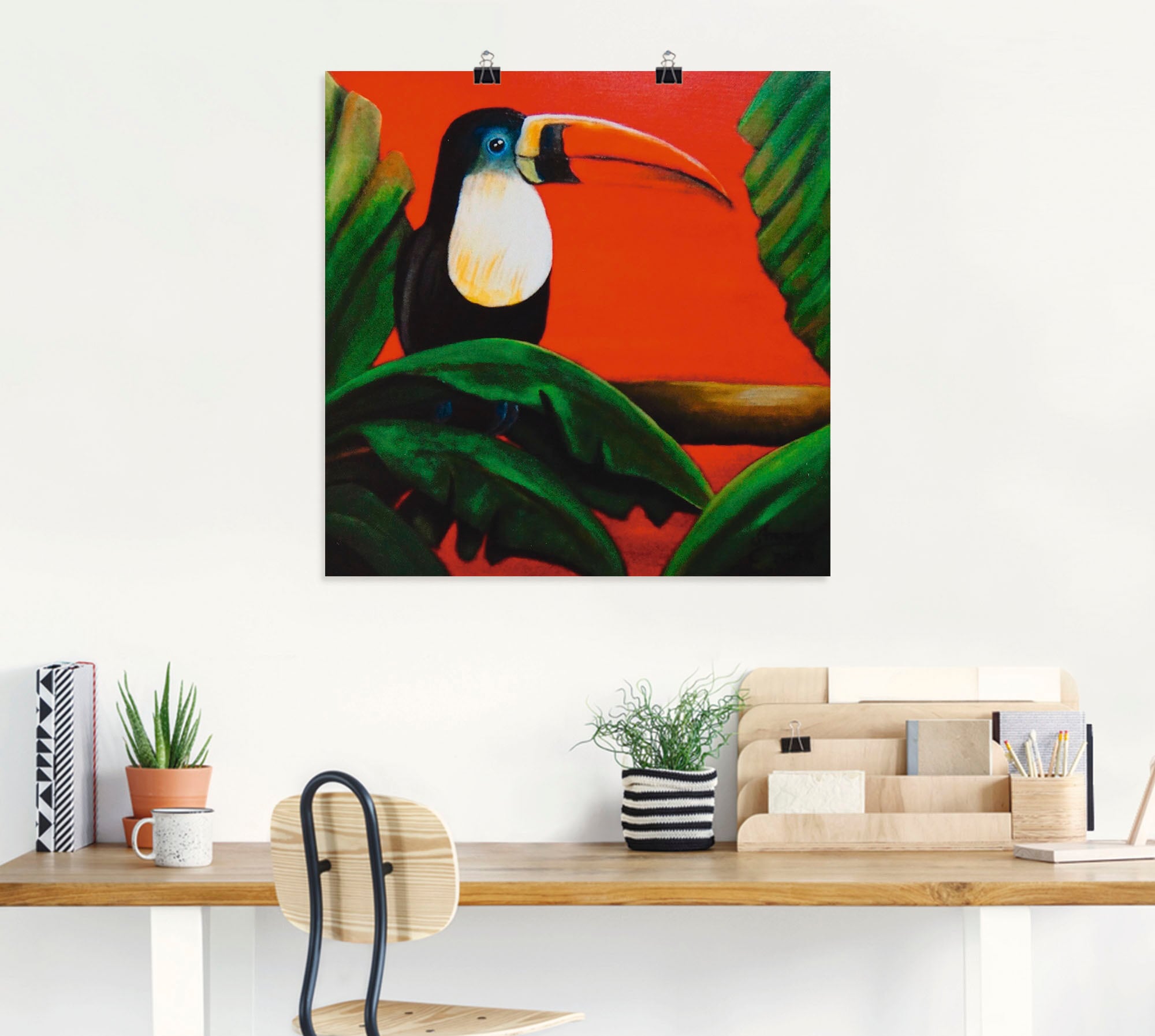 Artland Wandbild »Tukan«, Vögel, (1 St.), als Poster, Wandaufkleber in verschied. Größen