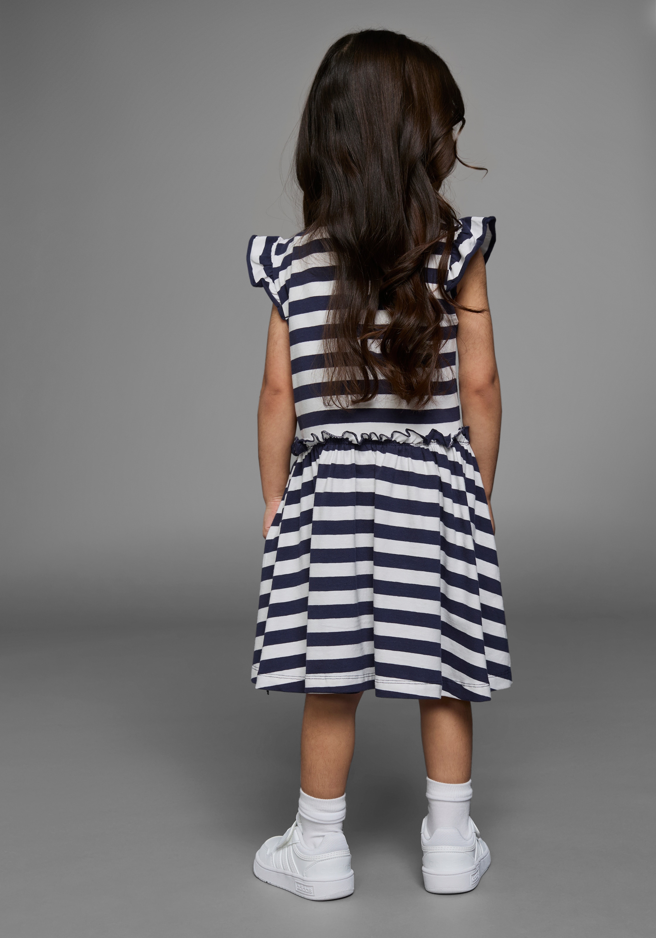KIDSWORLD Jerseykleid »für kleine Mädchen«, festlich, kniefrei, verspielt, aus Baumwollmischung