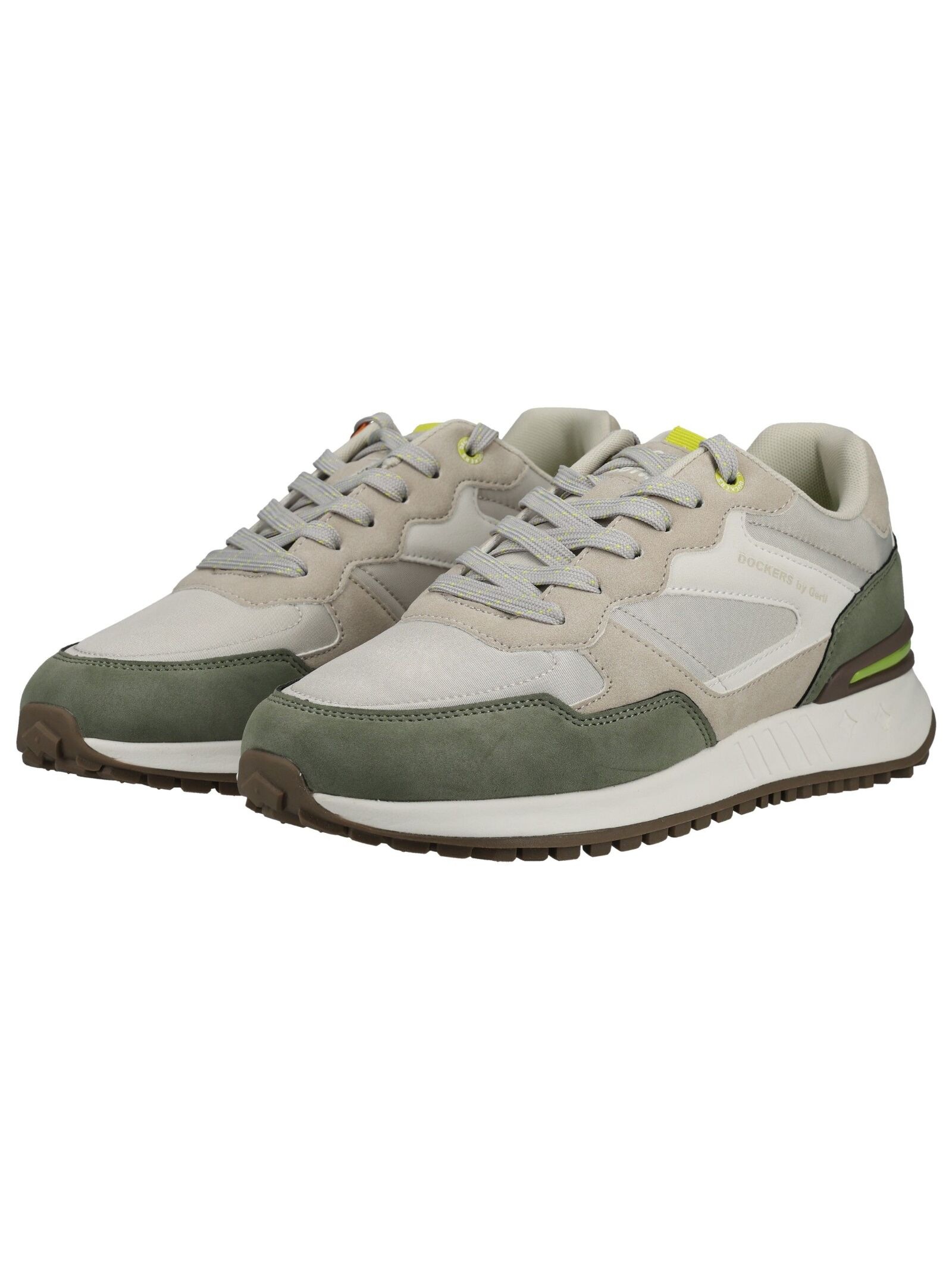Sneaker DOCKERS BY GERLI "Dockers by Gerli Sneaker Lederimitat/Textil", Herren, Gr. 41, khaki, Lederimitat, Textil, Schuhe Sneaker 3