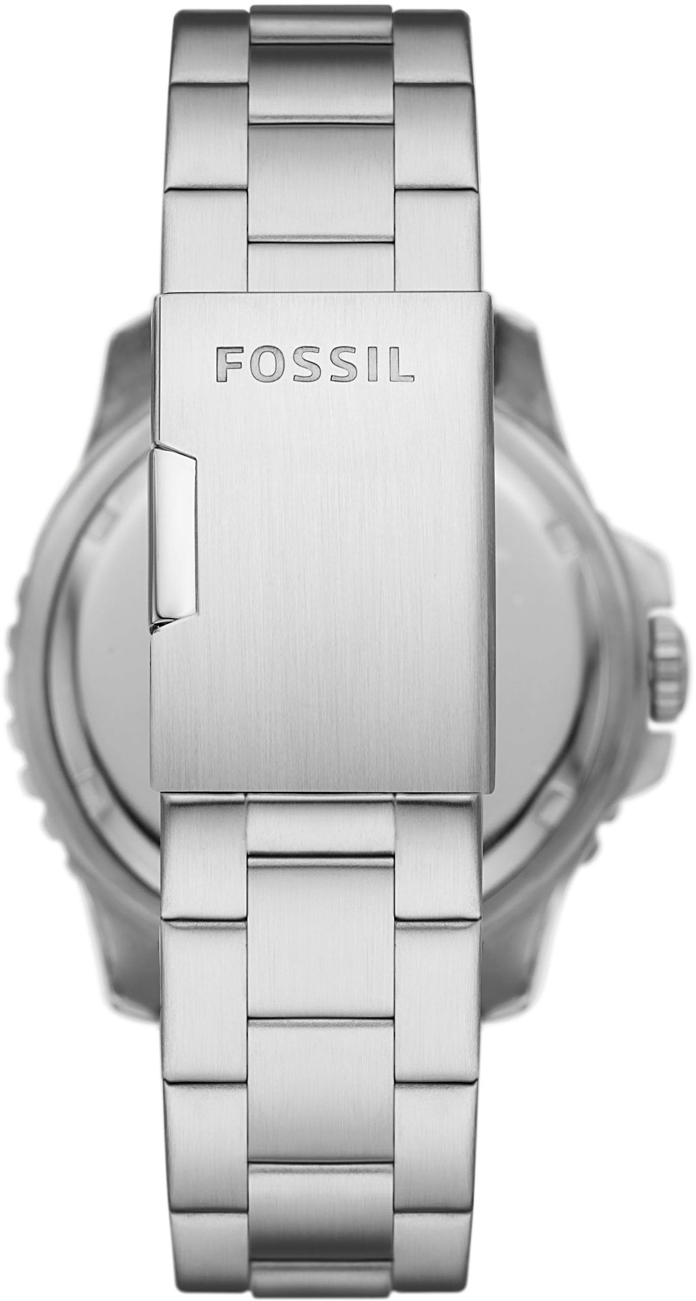 Fossil Quarzuhr »FOSSIL BLUE GMT, FS5991«, Armbanduhr, Herrenuhr, Edelstahlarmband, bis 10 bar wasserdicht
