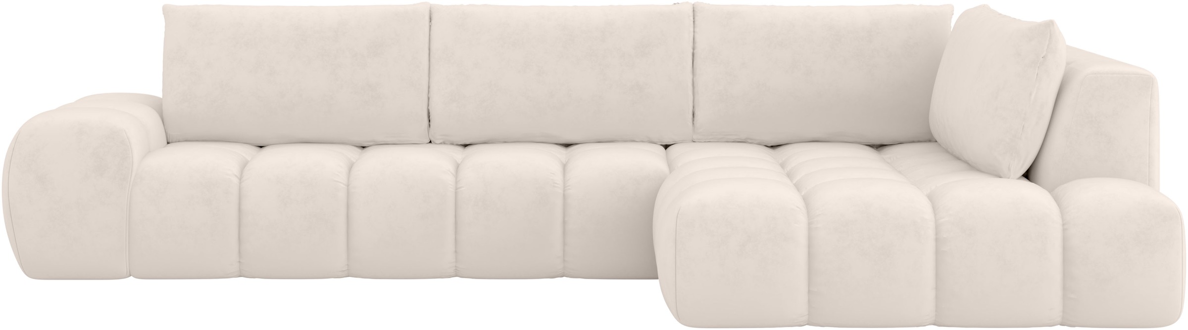 OTTO home Ecksofa "AZITA L-Form, XXL 352 cm Designsofa in Bubble-Opitk" los günstig online kaufen