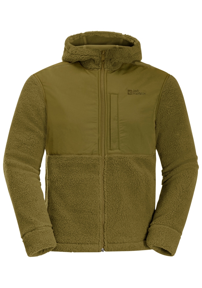 Jack Wolfskin Fleecejacke »FELSLICHT HOODED JKT M«, mit Kapuze