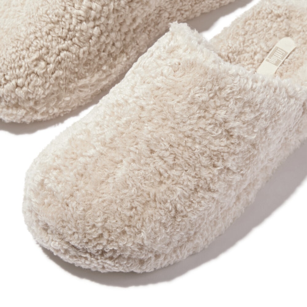 Fitflop Pantoffel »iQUSHION D-LUXE PADDED TEDDY SLIPPER MULES«, Hausschuh, Clog mit Warmfutter