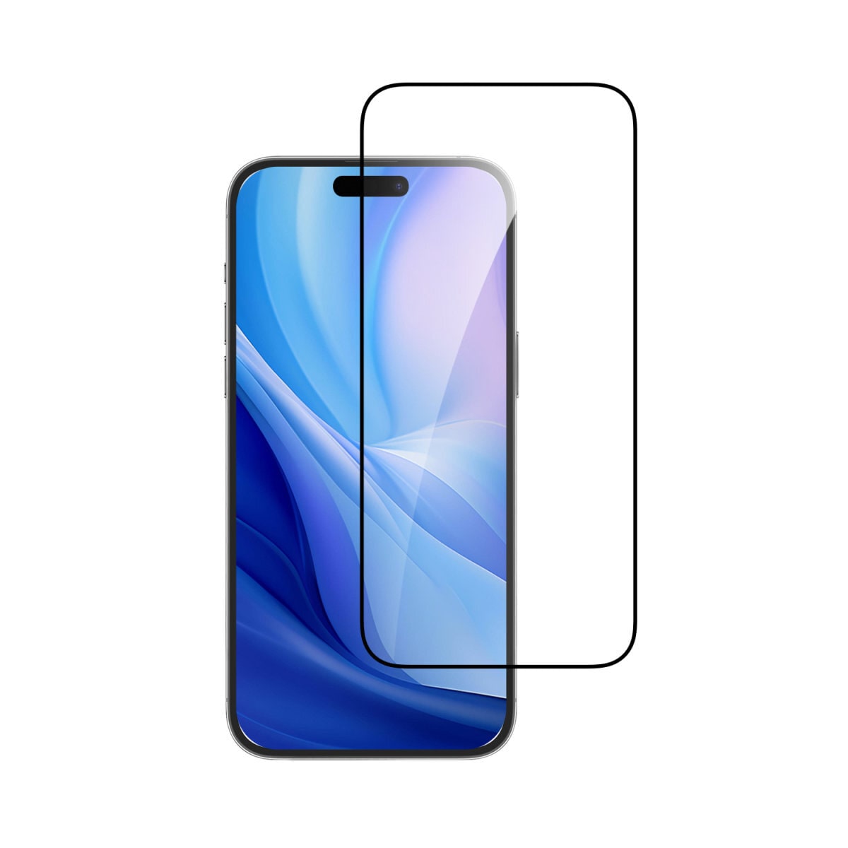 Displayschutzglas »Second Glass mit Montagerahmen«, für Apple iPhone 16 Pro, (1 St.),...