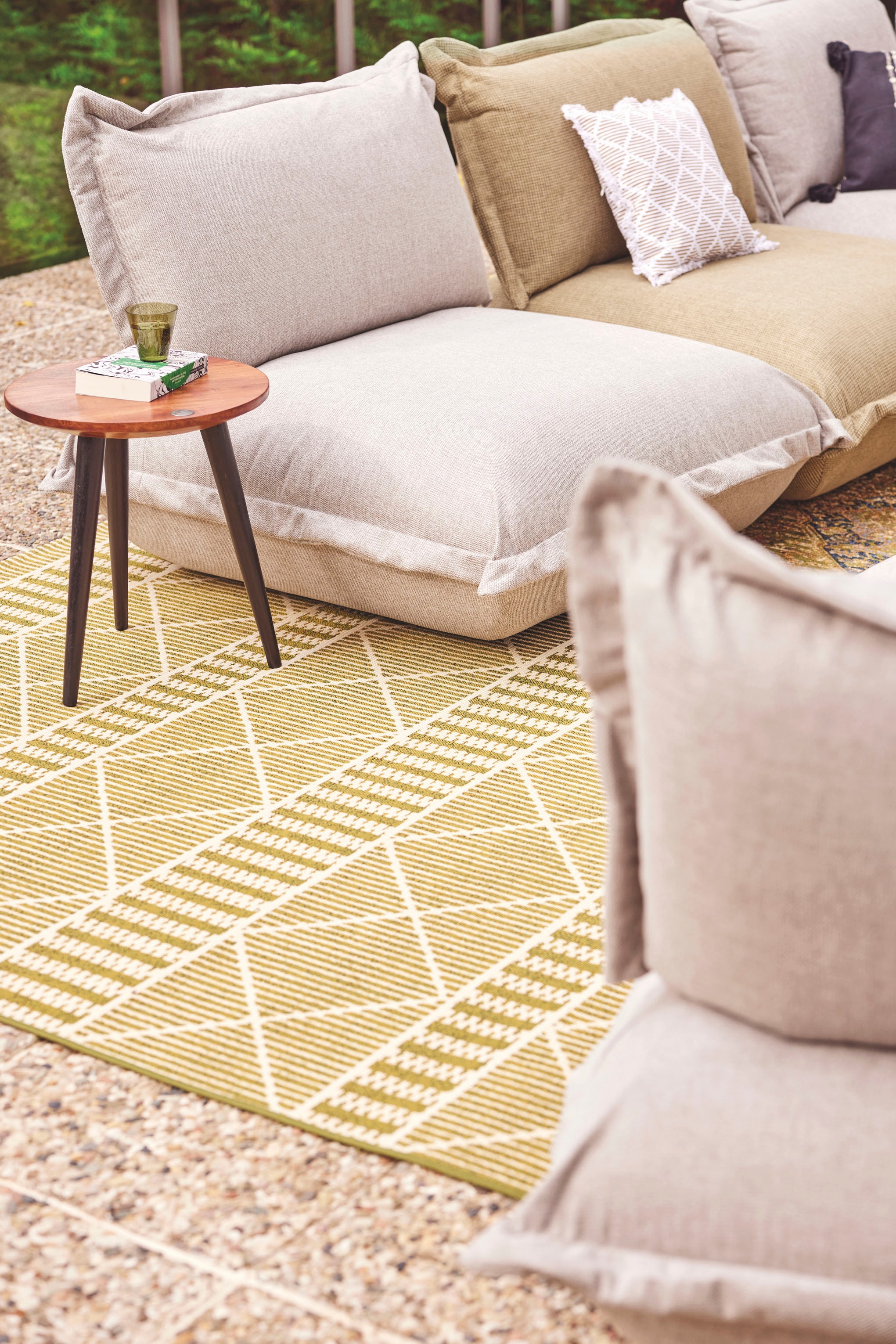 TOM TAILOR HOME Teppich »Funky Outdoor Geometric«, rechteckig, Flachgewebe,  modernes Rauten Design, Outdoor geeignet, Wohnzimmer | BAUR