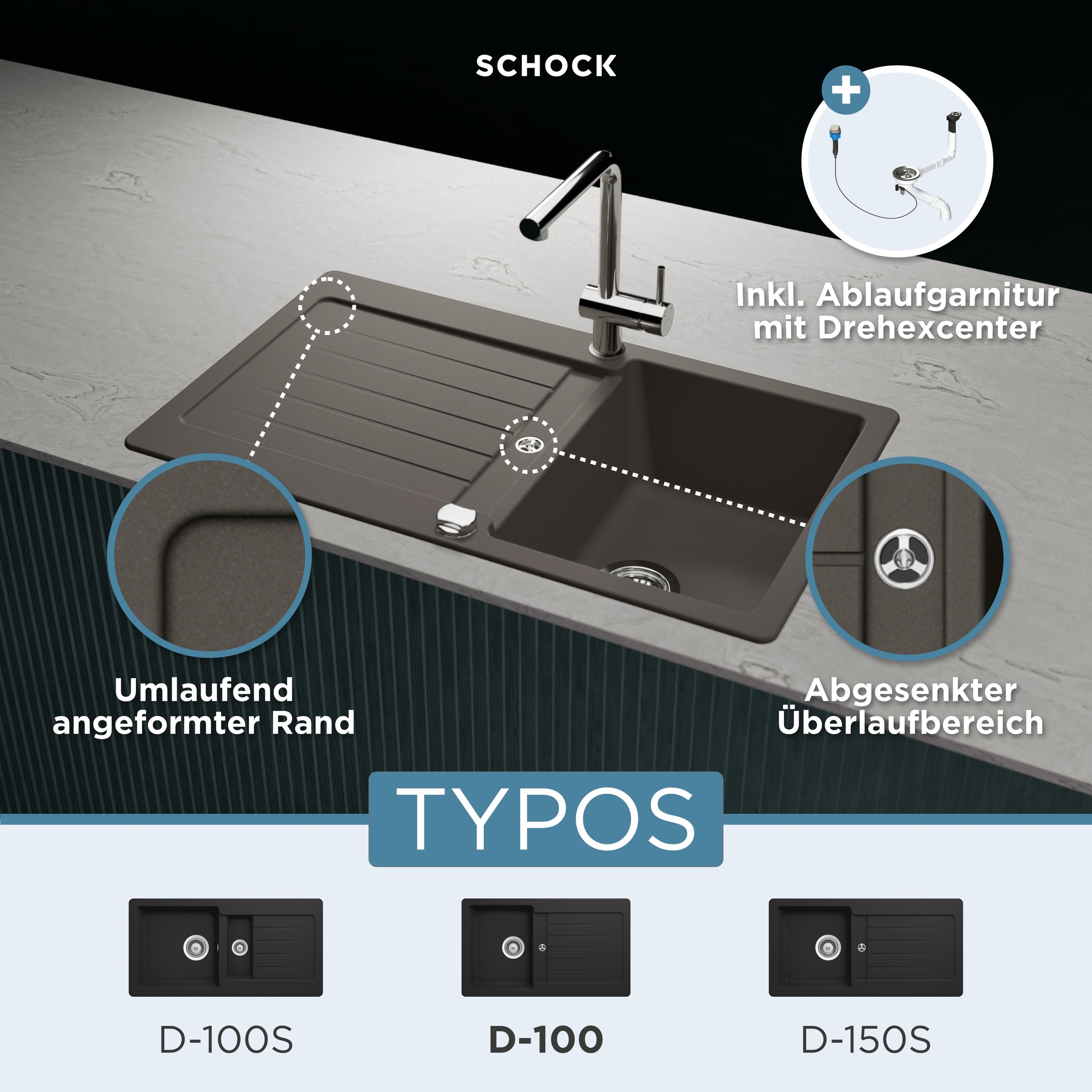 Schock Granitspüle "Typos D-100"