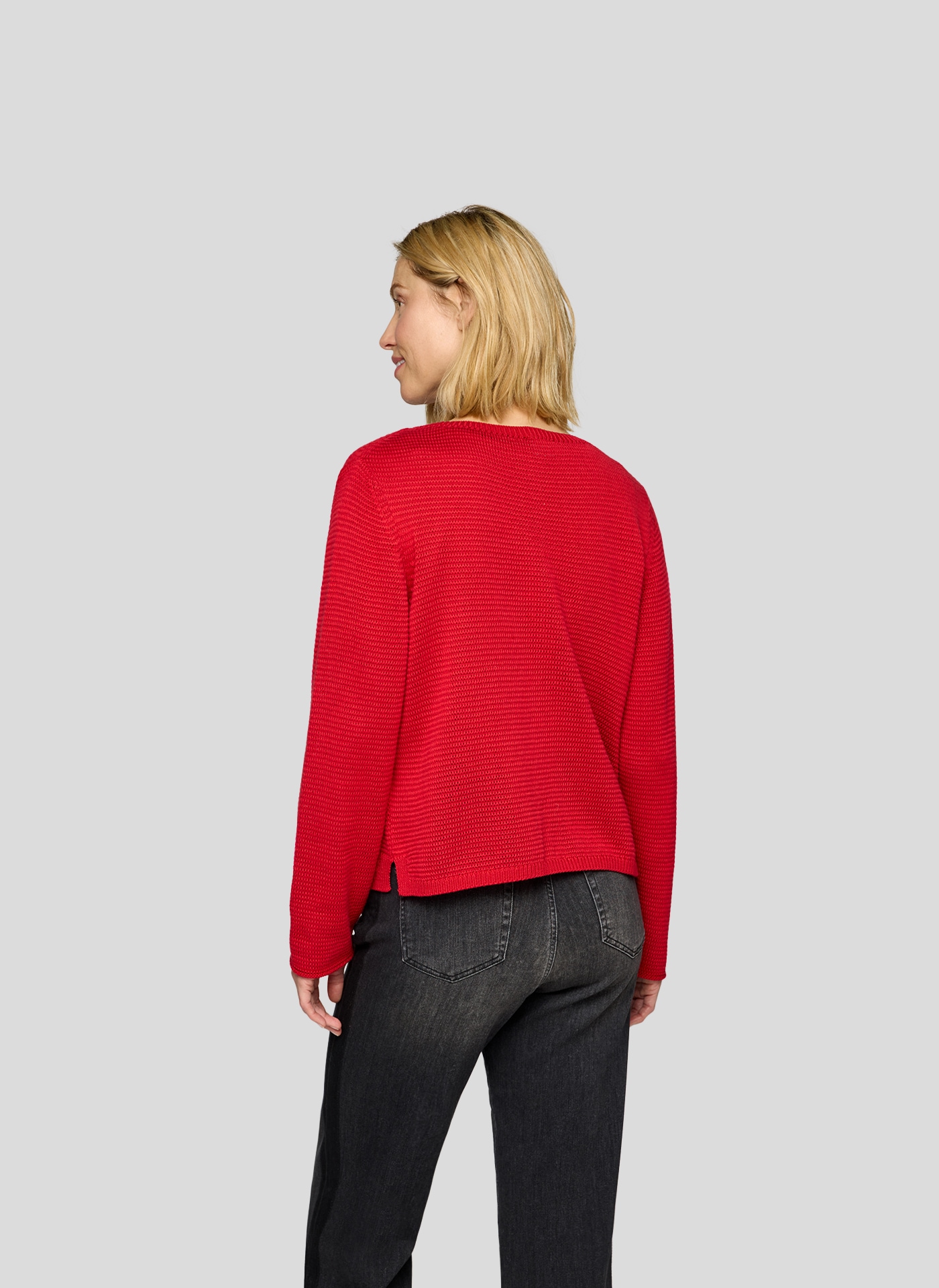 Rabe Cardigan Strickjacke ohne Verschluss / Rundhals