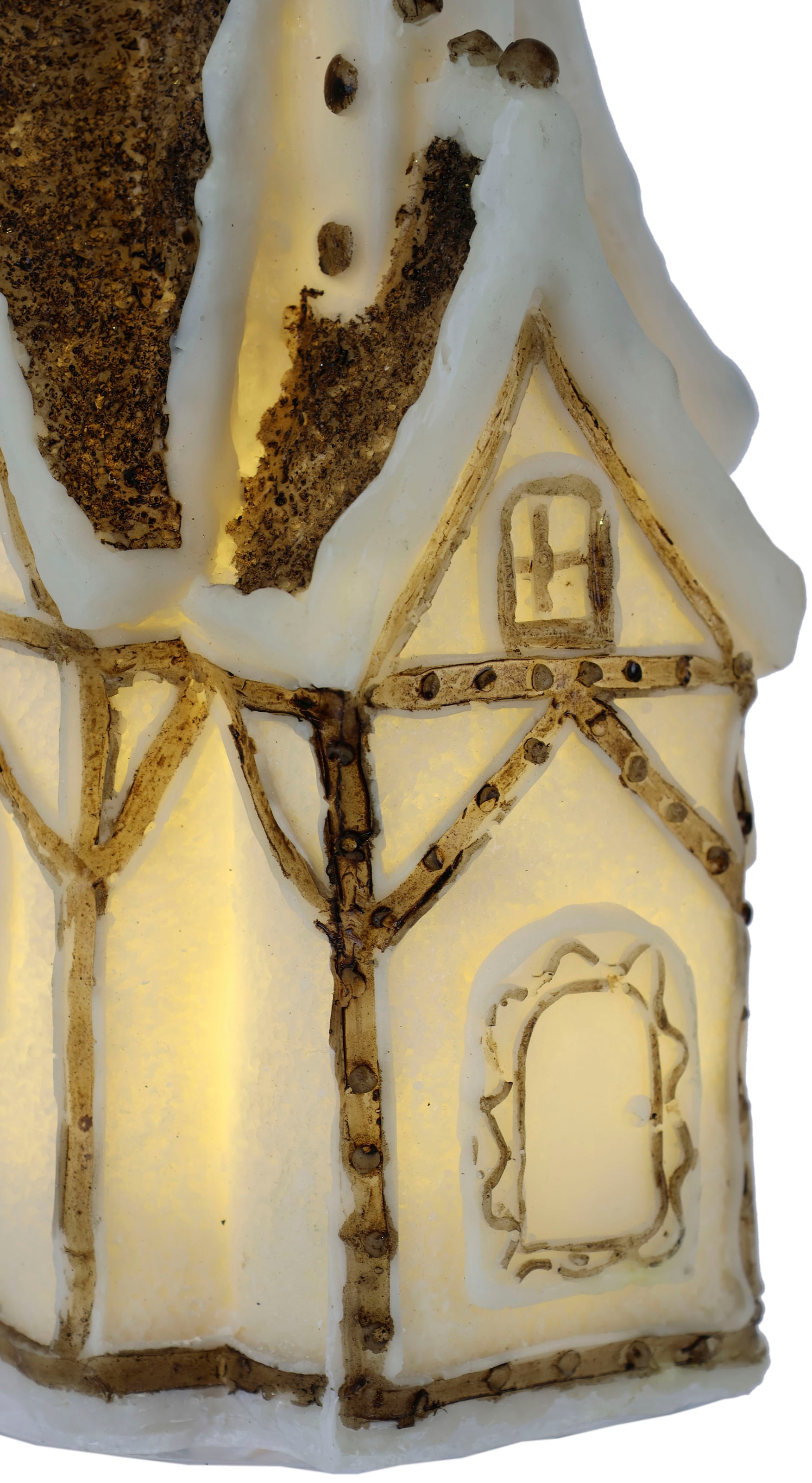 | Höhe cm »Haus«, I.GE.A. ca. Polyresin, aus Dekofigur 24 Weihnachtsdeko LED BAUR