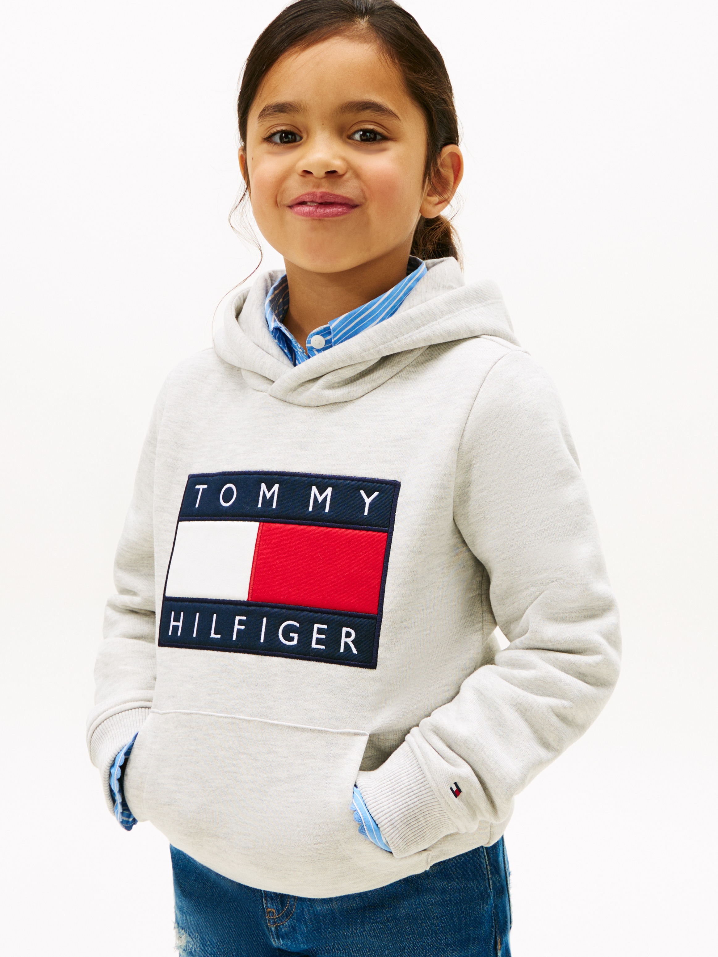 Tommy Hilfiger Kapuzensweatshirt , Kinder bis 16 Jahre, mit Kapuze
