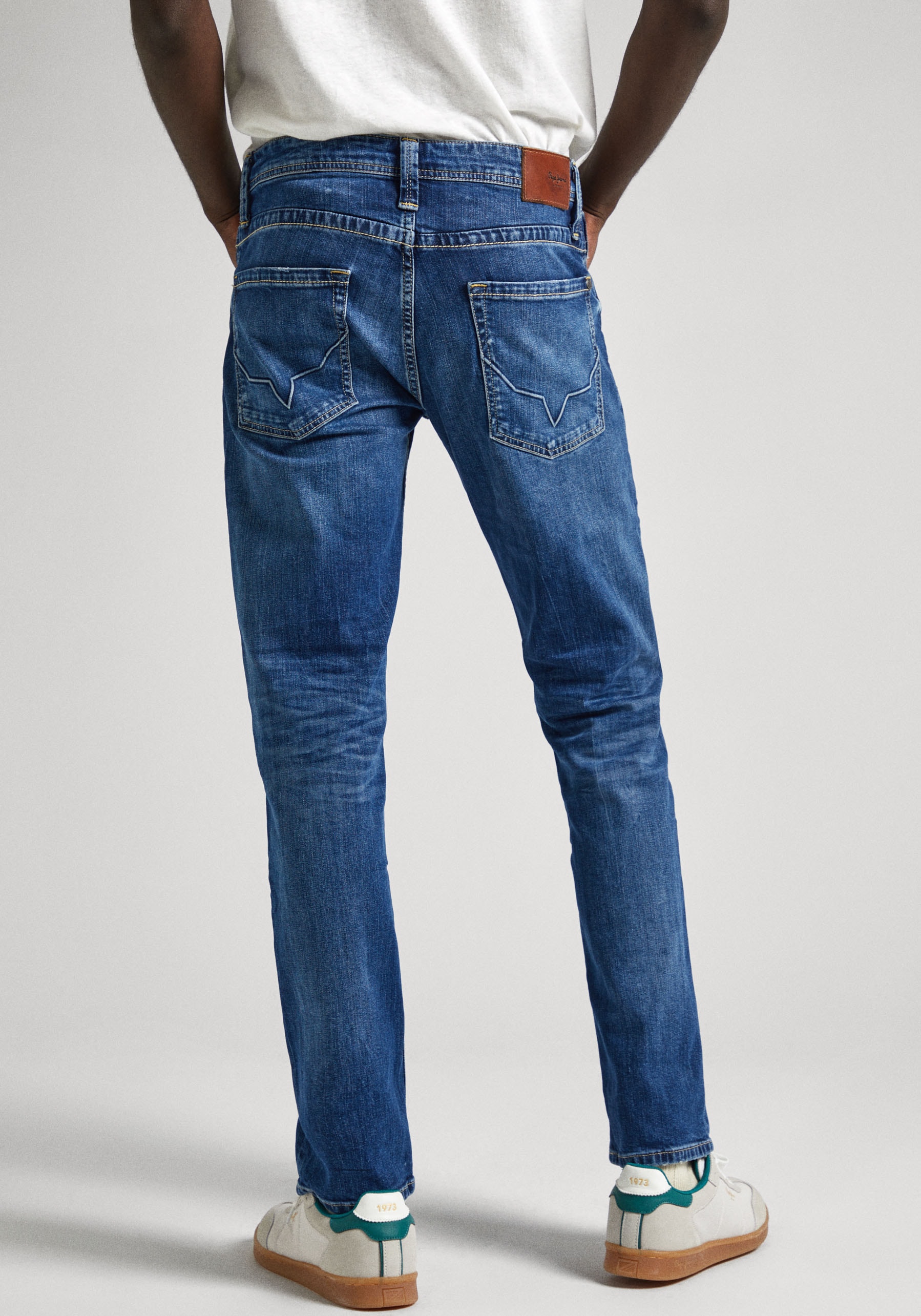 Pepe Jeans Herren Jeans CASH - Regular Fit - Blau - Dark Blue Denim günstig online kaufen