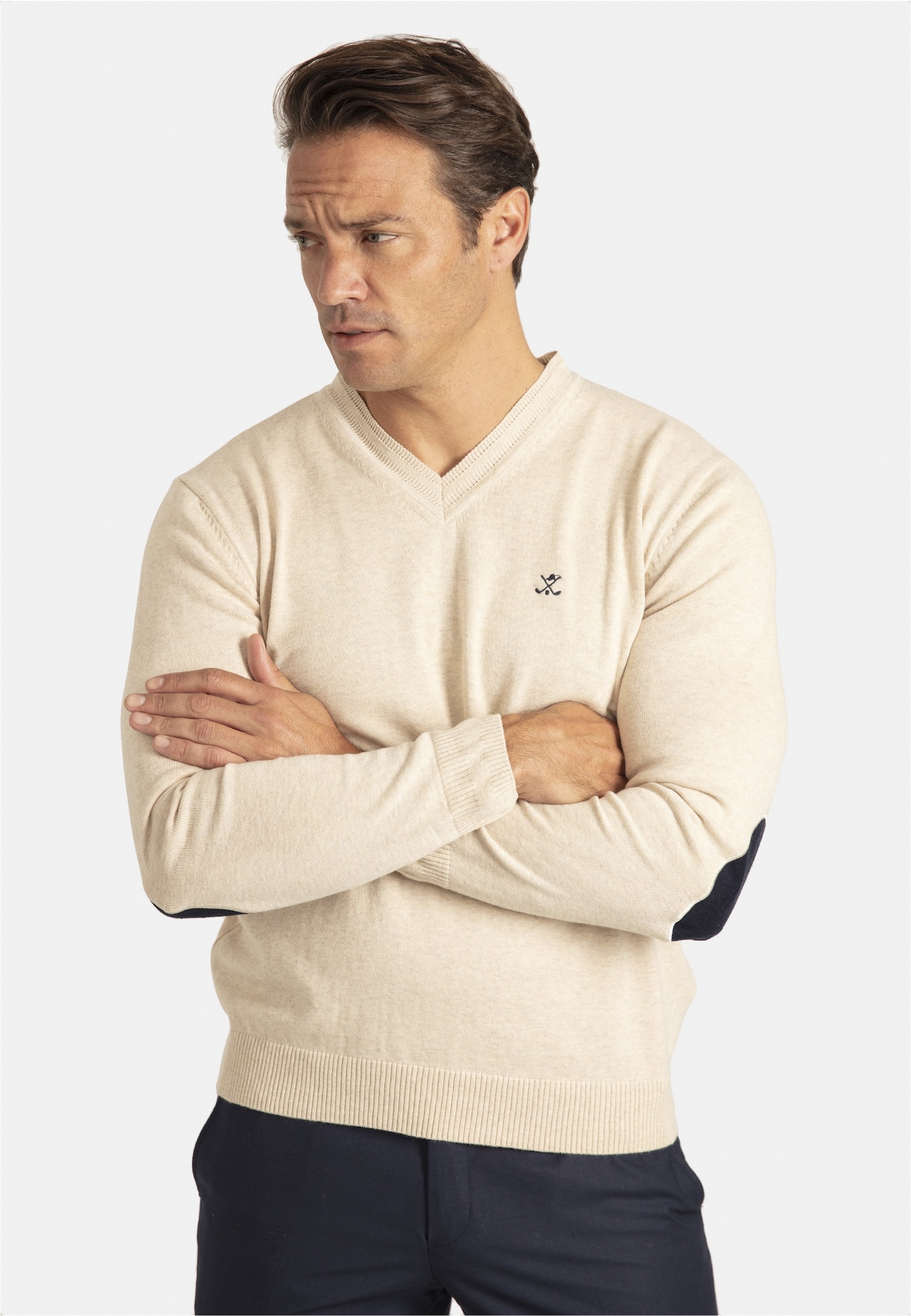 SIR RAYMOND TAILOR Strickpullover "Los Angeles", 1 Stk. mit klassischem V-A günstig online kaufen