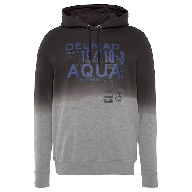 DELMAO Kapuzensweatshirt, mit Farbverlauf und Print-NEUE MARKE! ▷ für | BAUR