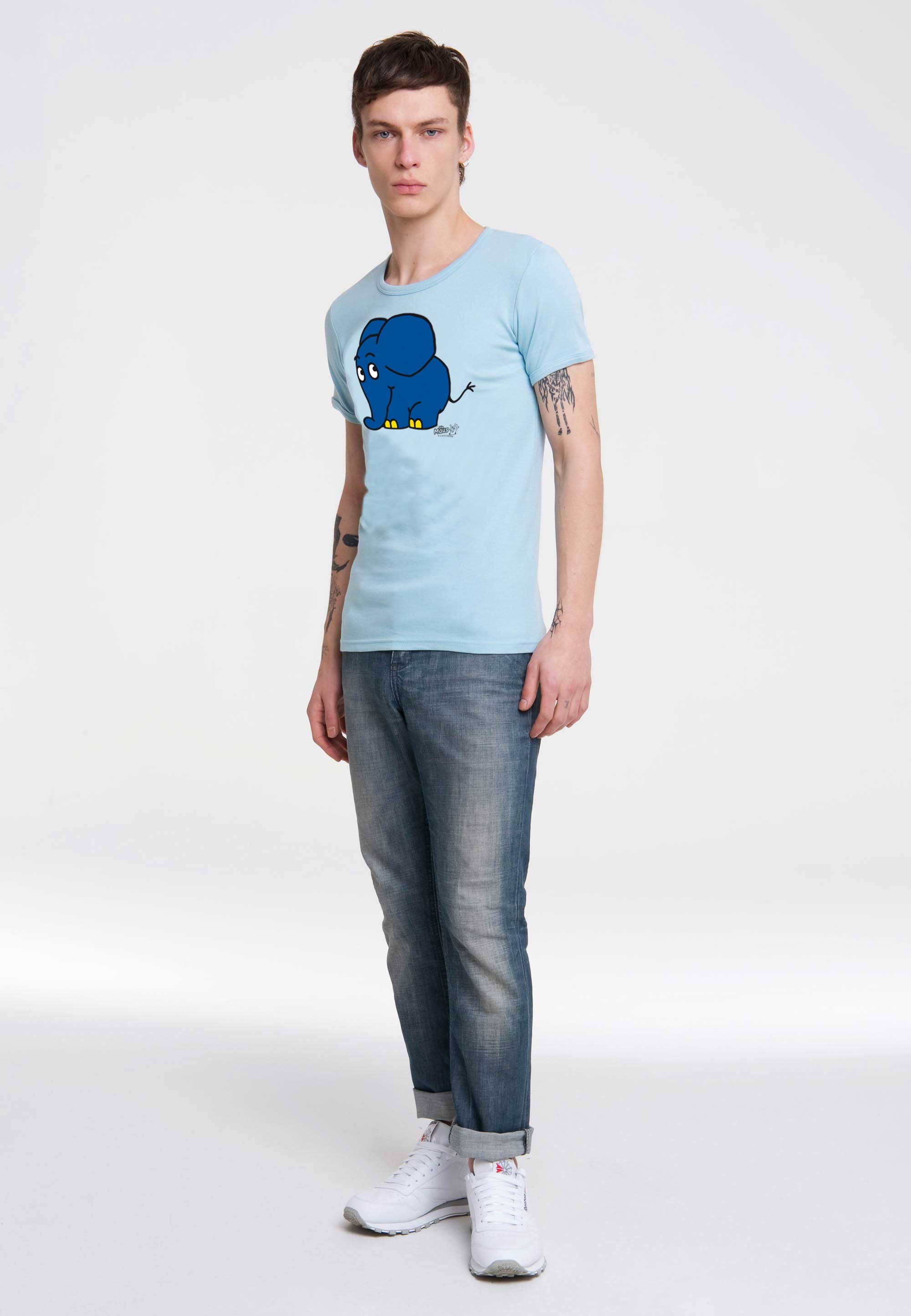 LOGOSHIRT T-Shirt mit Print ▷ | Elefant«, der coolem für - »Sendung mit BAUR Maus