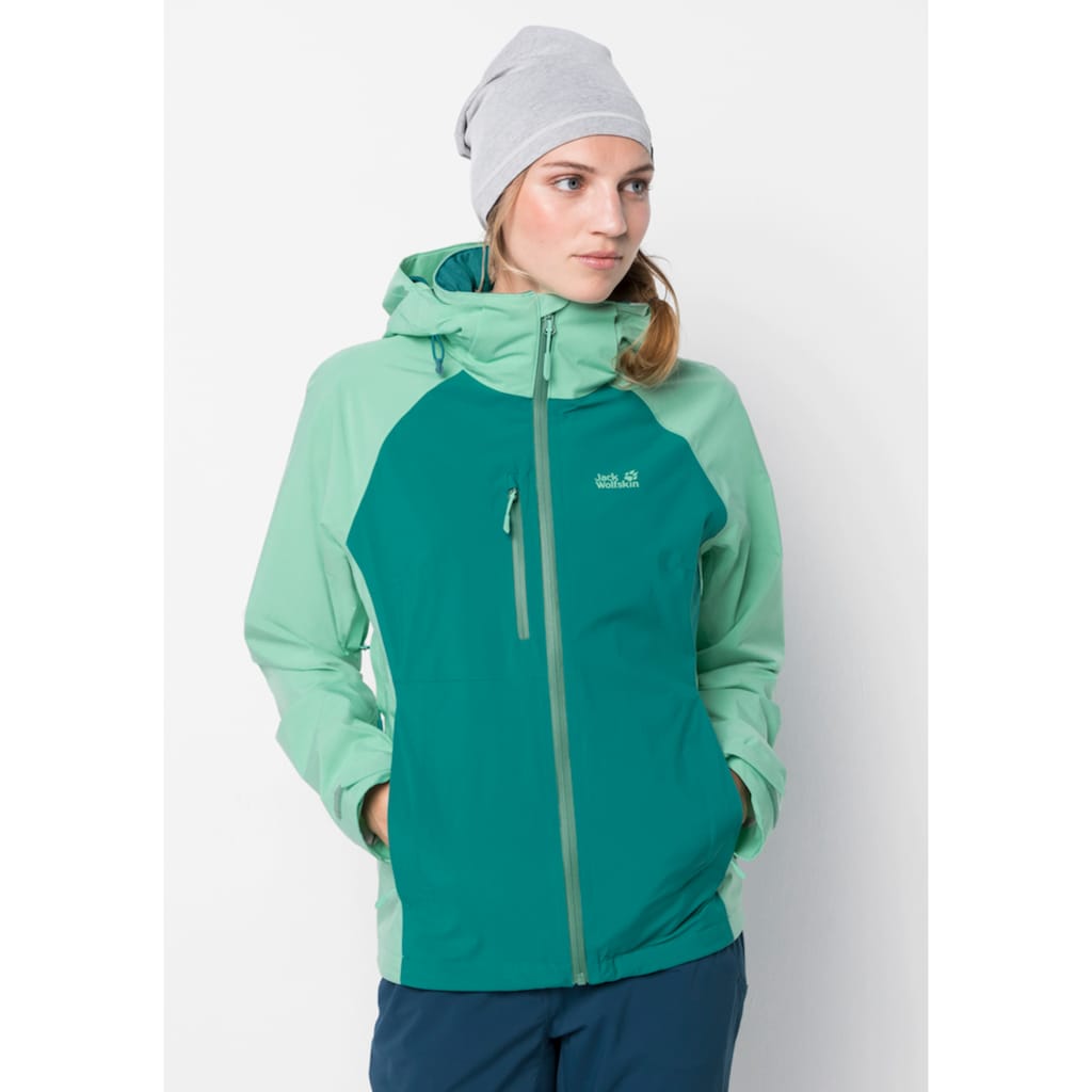 Jack Wolfskin Funktionsjacke »MOUNT EMIN JKT W«, mit Kapuze