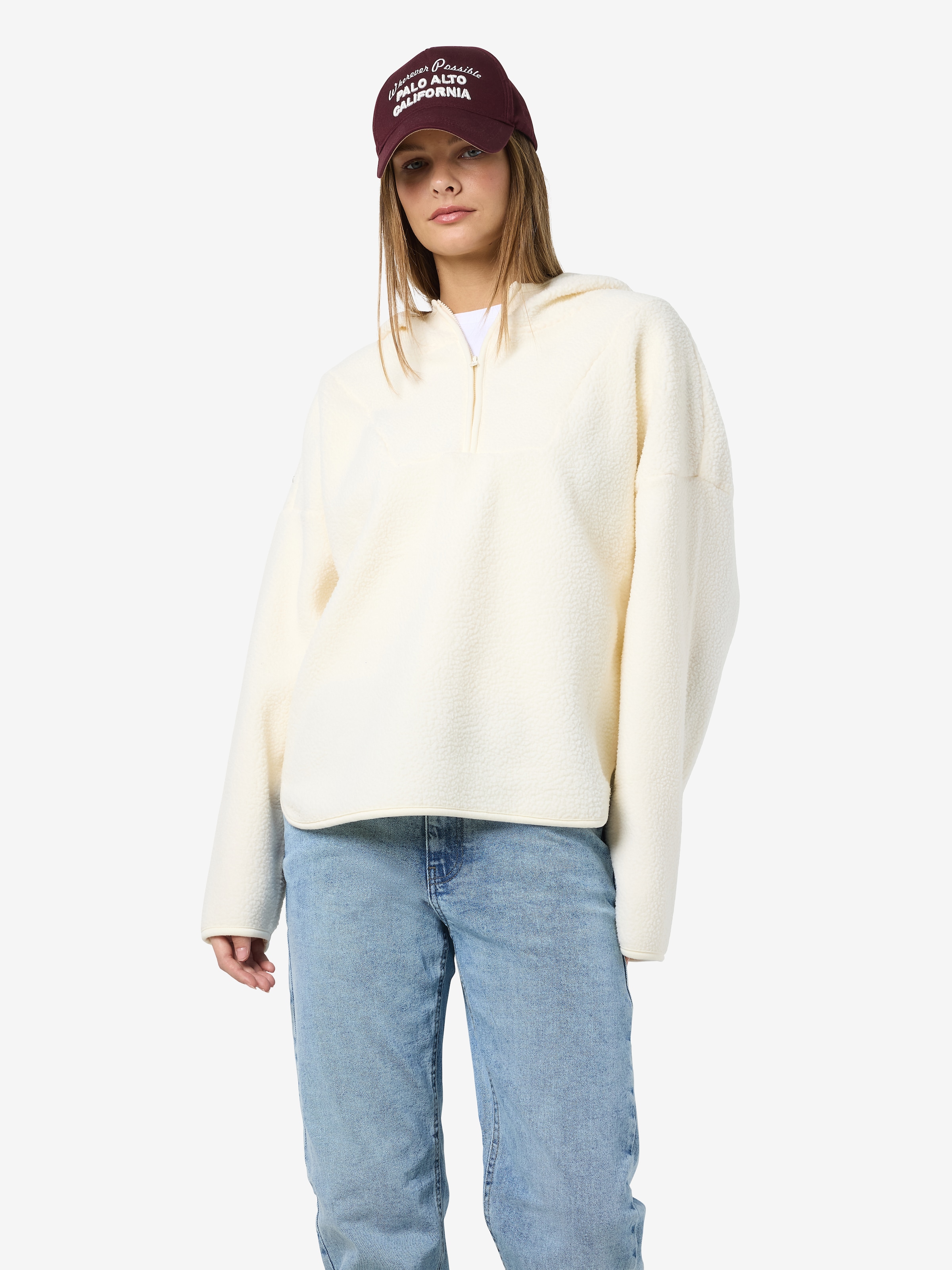 Noisy may Kapuzensweatshirt "NMCOZY L/S HALFWAY ZIP SWEATER JRS NOOS" günstig online kaufen