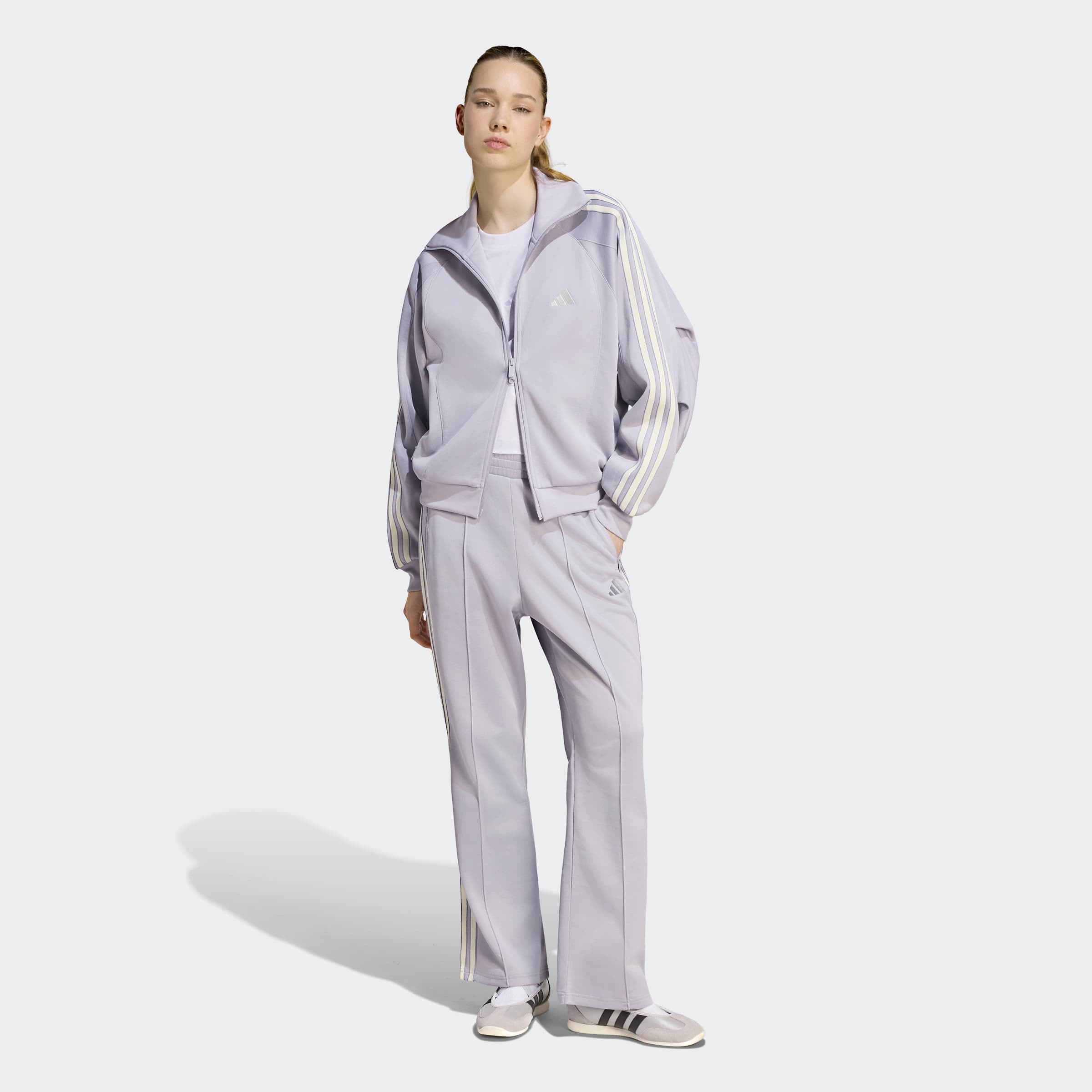 adidas Sportswear Trainingsjacke »STADIUM PIQUE LOOSE FIT TRACK« sportlicher Stil, aus Polyester und Baumwolle