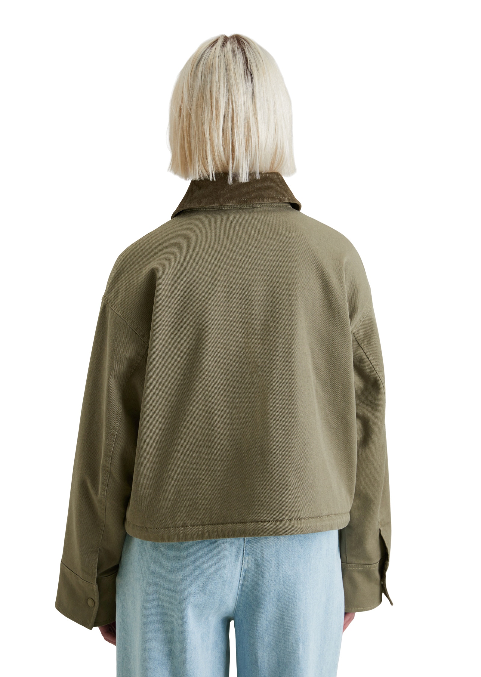 Marc O'Polo DENIM Outdoorjacke »aus Cotton Stretch Twill«, ohne Kapuze