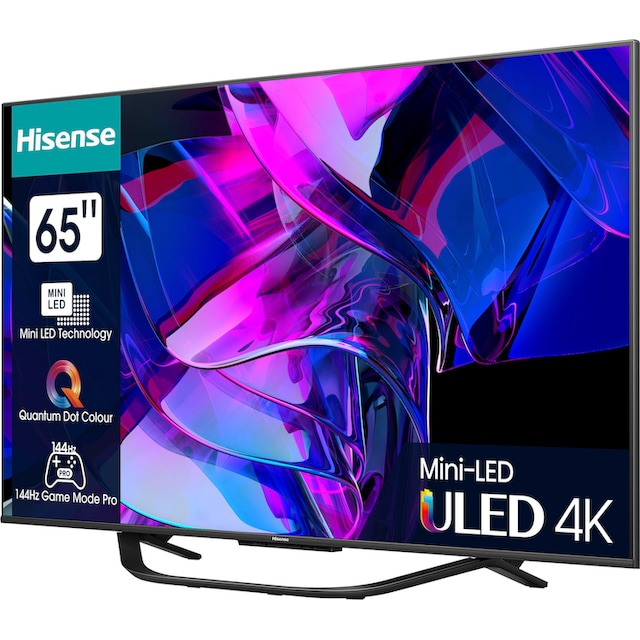 Hisense Mini-LED-Fernseher »65U7KQ«, 164 cm/65 Zoll, 4K Ultra HD, Smart-TV  | BAUR