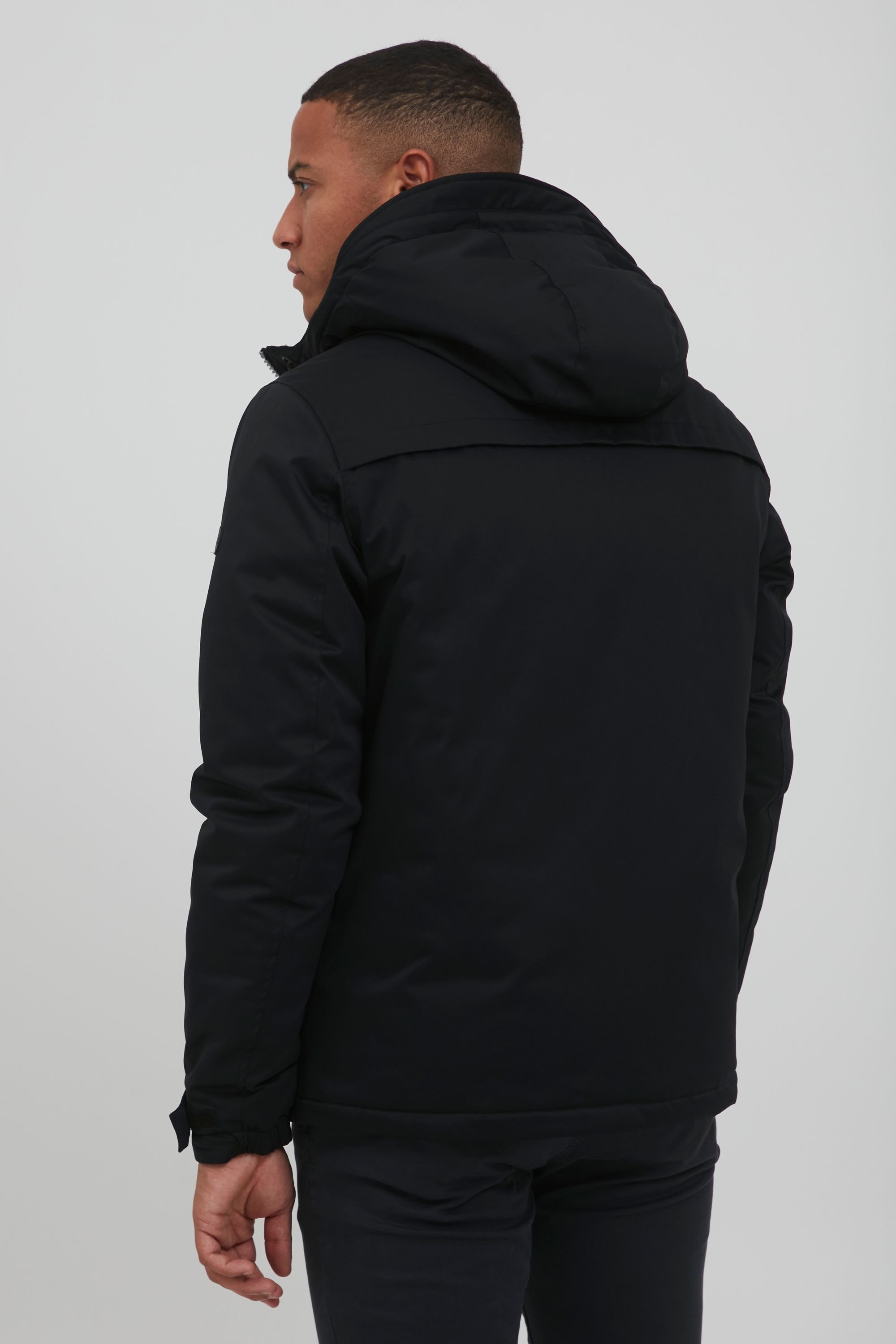 Winterjacke BLEND "BHLeto", Herren, Gr. M, schwarz, 100% Polyester, unifarben, regular fit normal, ohne Ausschnitt, eingesetzt gerader Abschluss, Jacken Winterjacke, Schicke Winterjacke von Blend 6