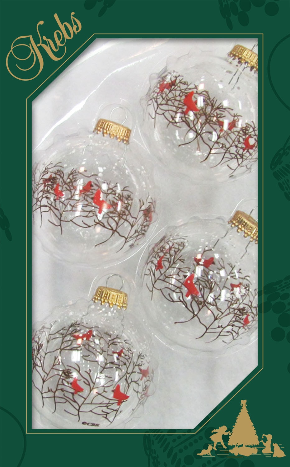 Krebs Glas Lauscha Weihnachtsbaumkugel "CBK30265, Weihnachtsdeko, Christbau günstig online kaufen