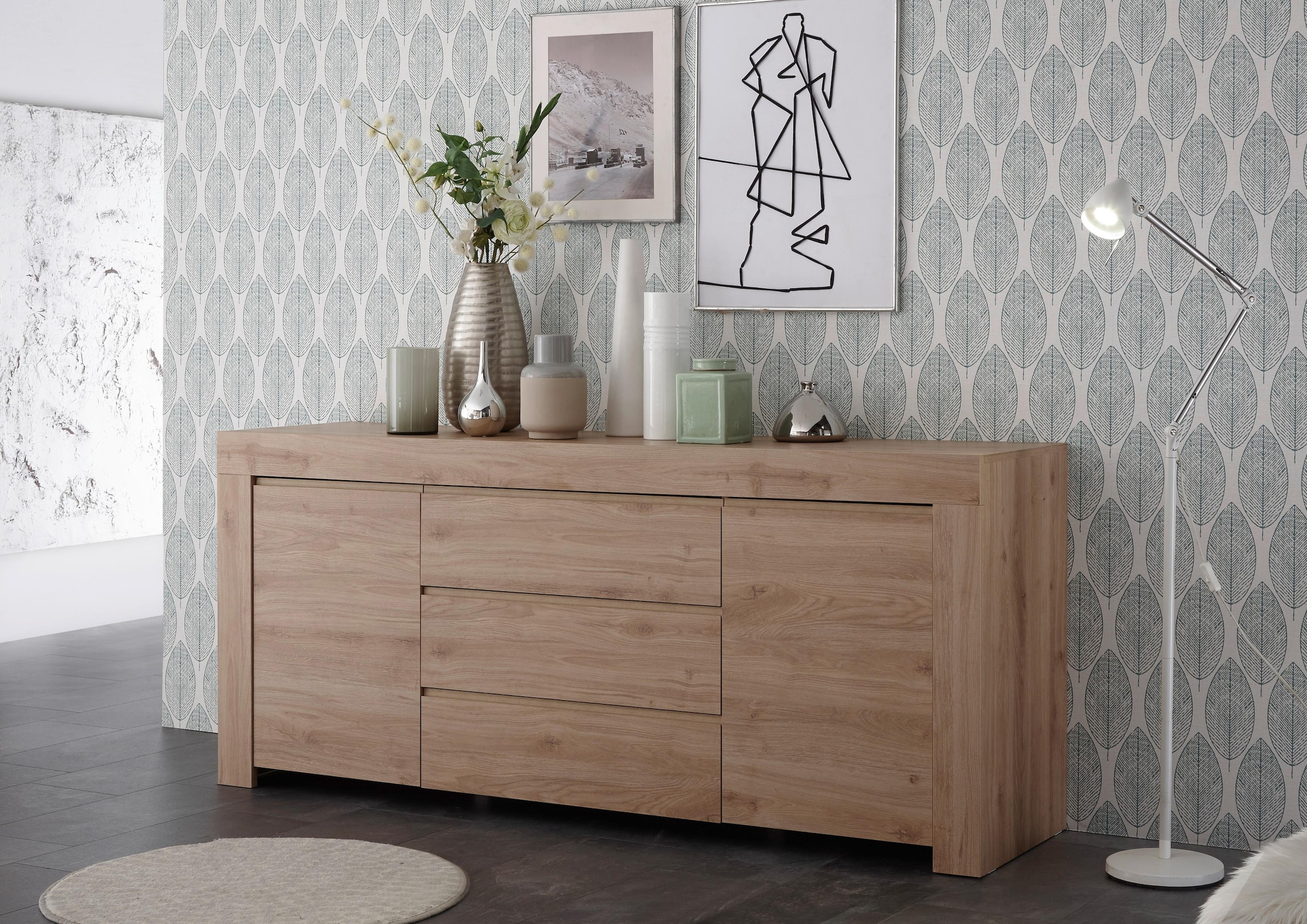 Home affaire Sideboard "Firenze" Breite 184 cm günstig online kaufen