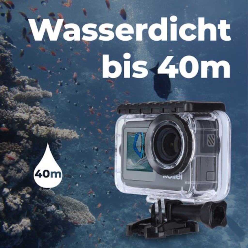 Rollei Action Cam »9s Plus«, 4K Ultra HD, WLAN (Wi-Fi)