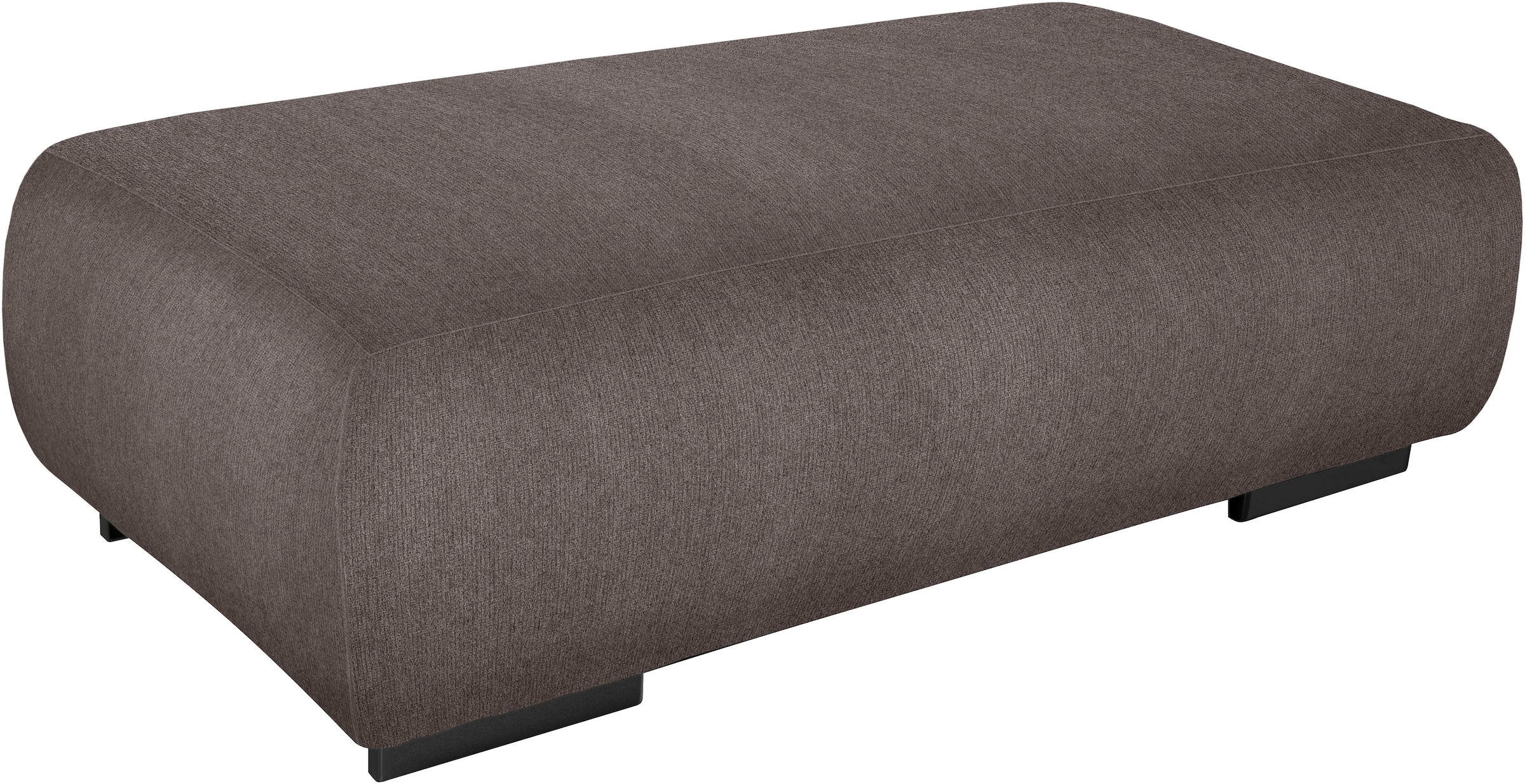 Hockerbank COTTA, B:132cm H:42cm T:68cm, schwarz, 100% POLYESTER (PES), Hocker, "Side"