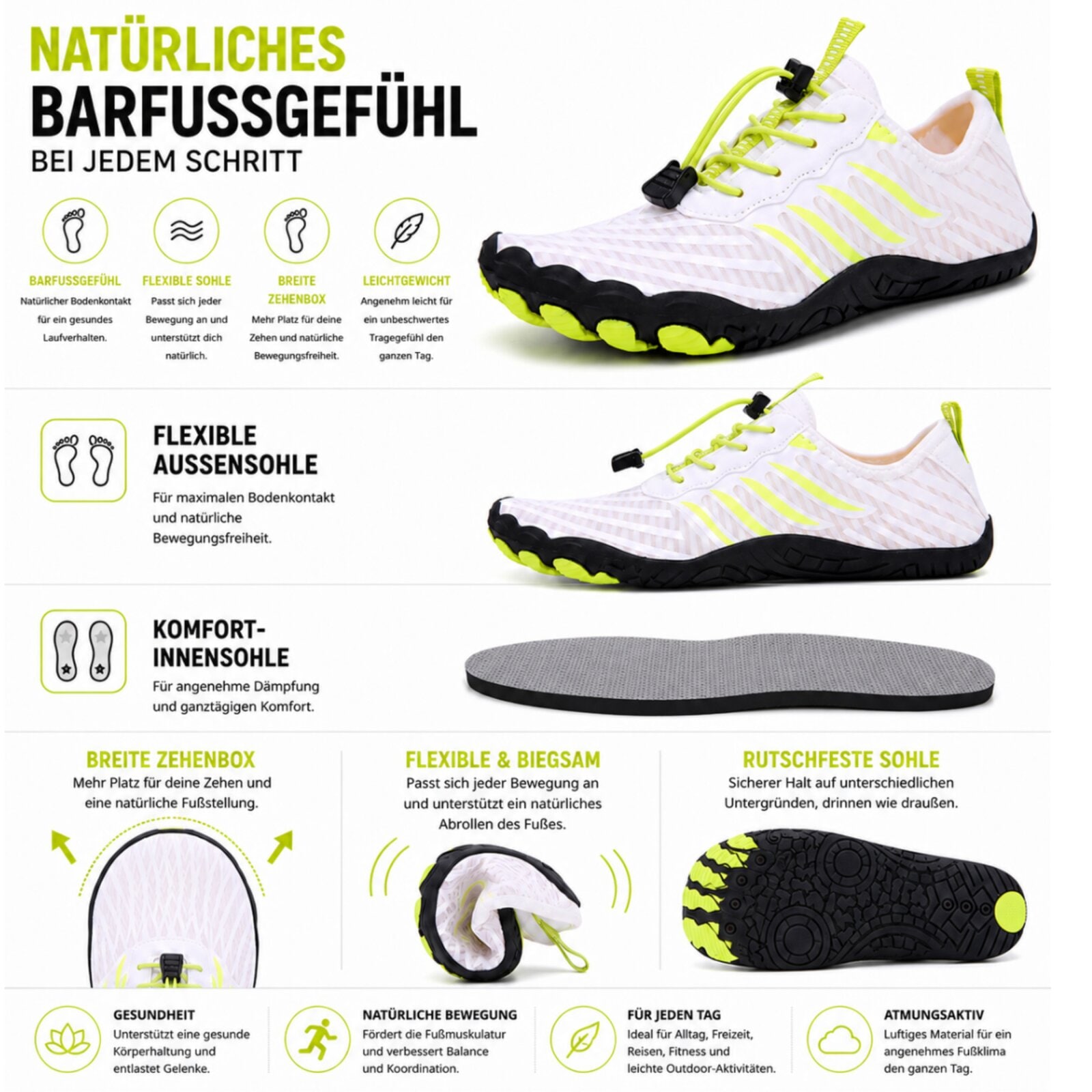 DOTALES Barfußschuh »Activestep Barfußschuhe Damen & Herren Barfußschuhe«  Minimalschuhe